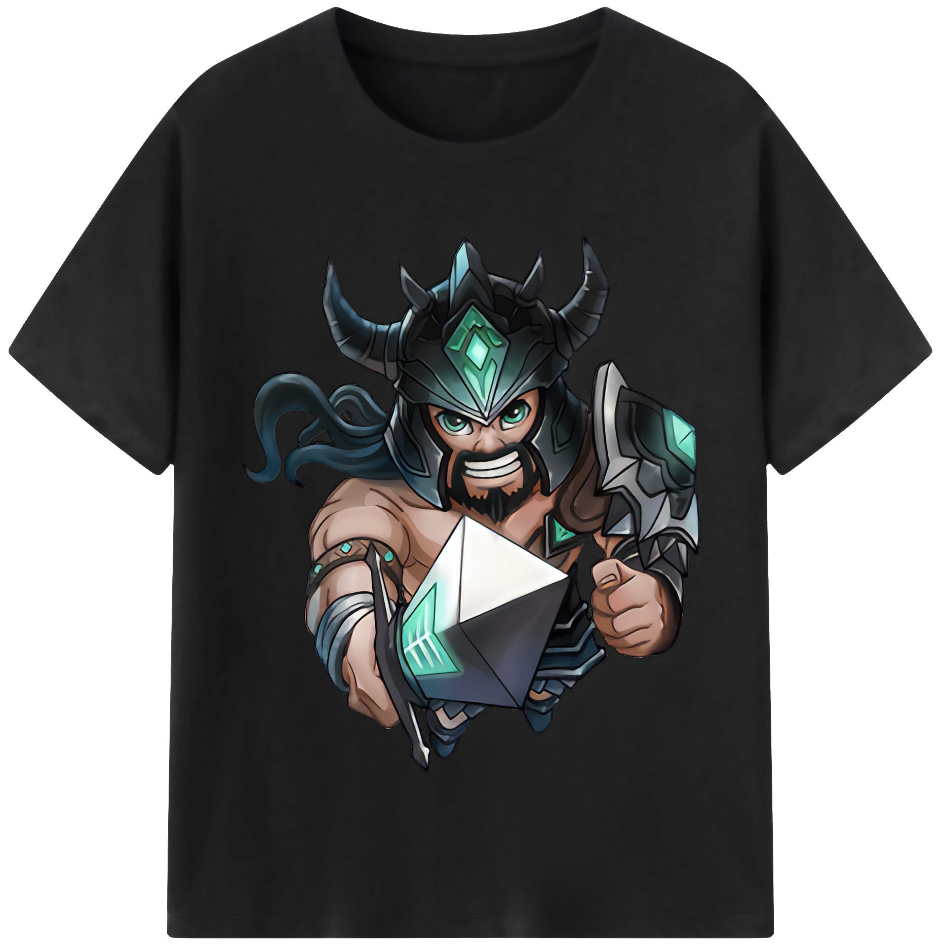 リーグ・オブ・レジェンド League of Legends LOL 綿100％半袖Tシャツ（フロントプリント）