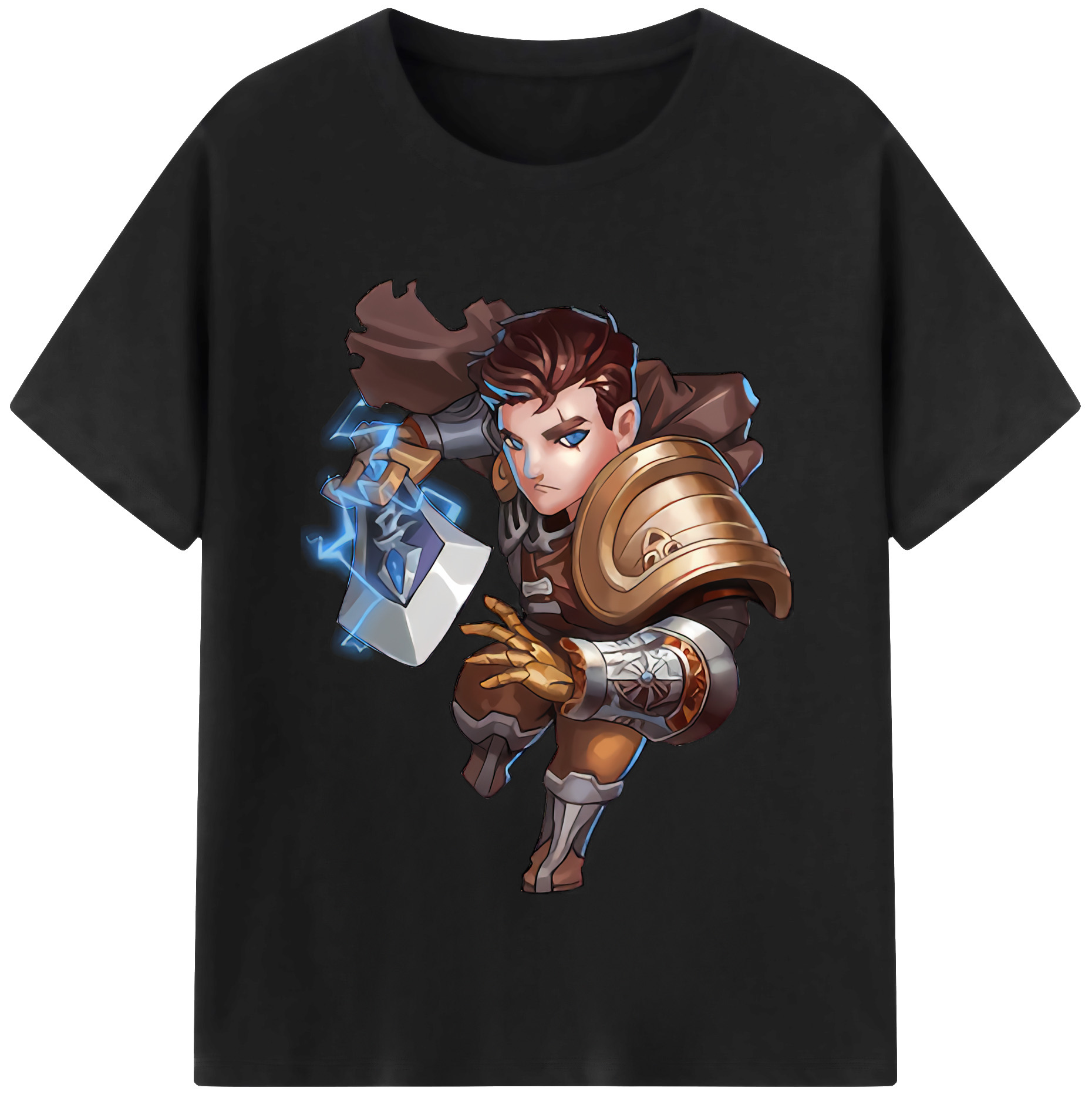 リーグ・オブ・レジェンド League of Legends LOL 綿100％半袖Tシャツ（フロントプリント）