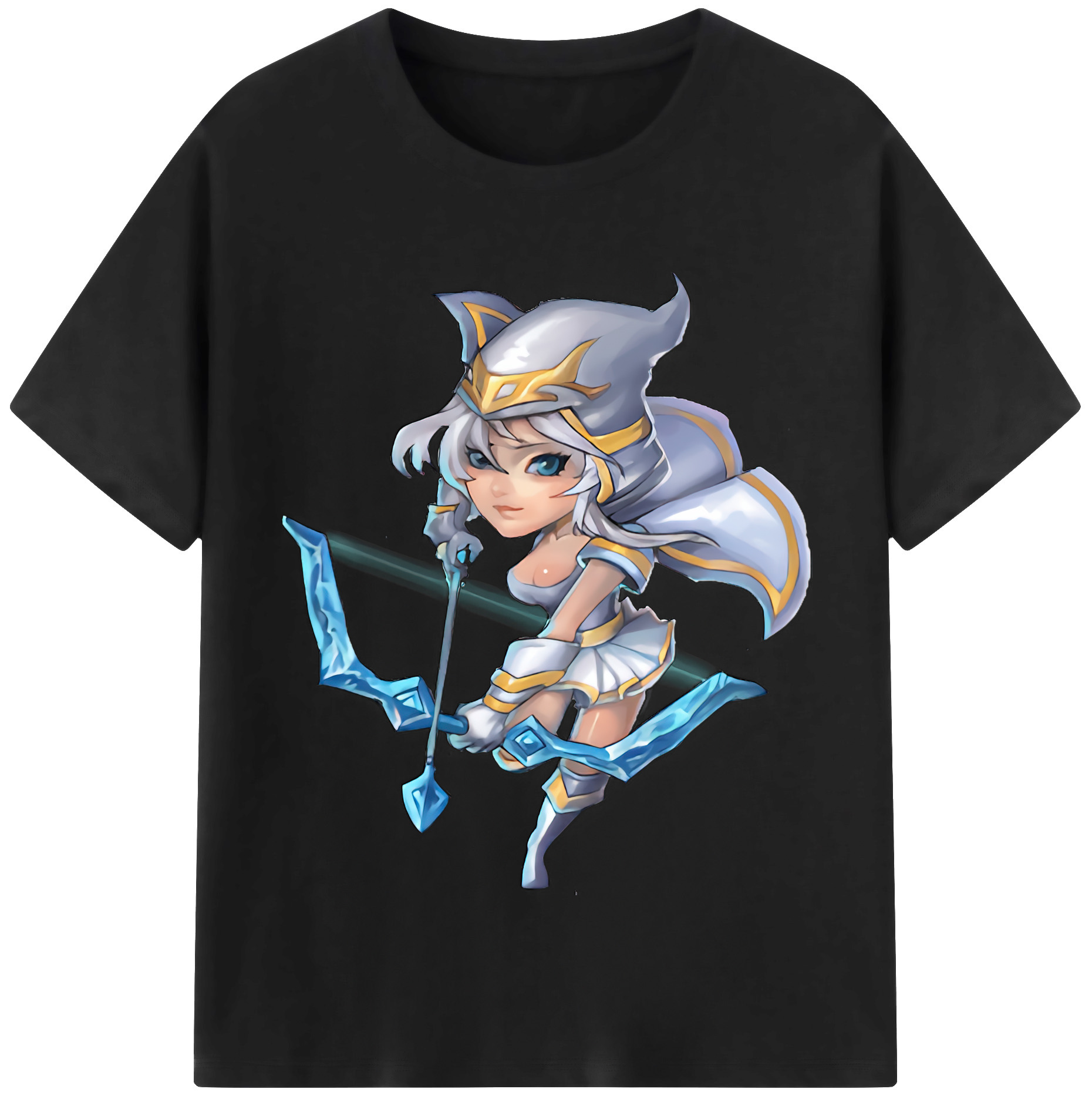 リーグ・オブ・レジェンド League of Legends LOL 綿100％半袖Tシャツ（フロントプリント）