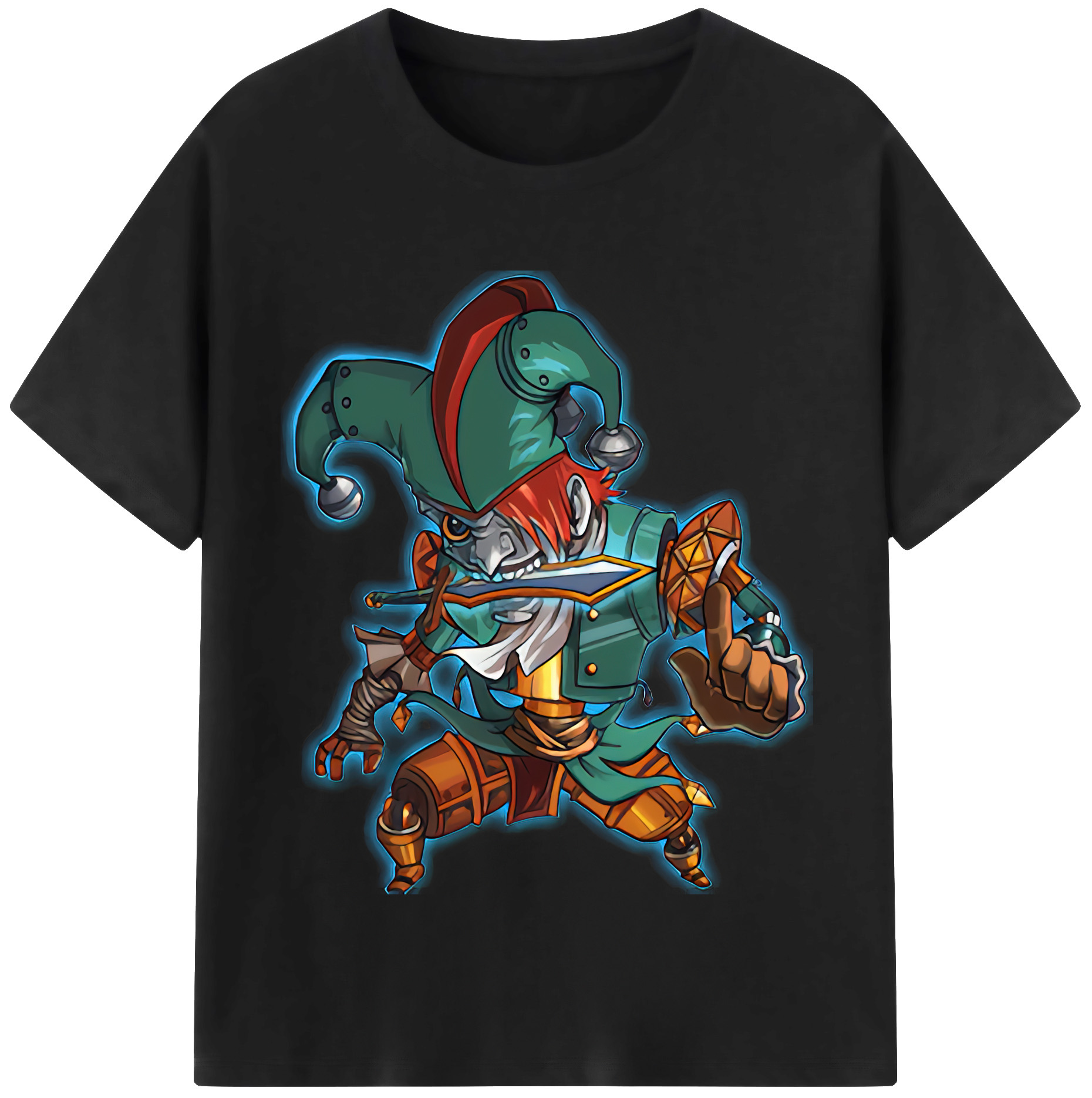 リーグ・オブ・レジェンド League of Legends LOL 綿100％半袖Tシャツ（フロントプリント）