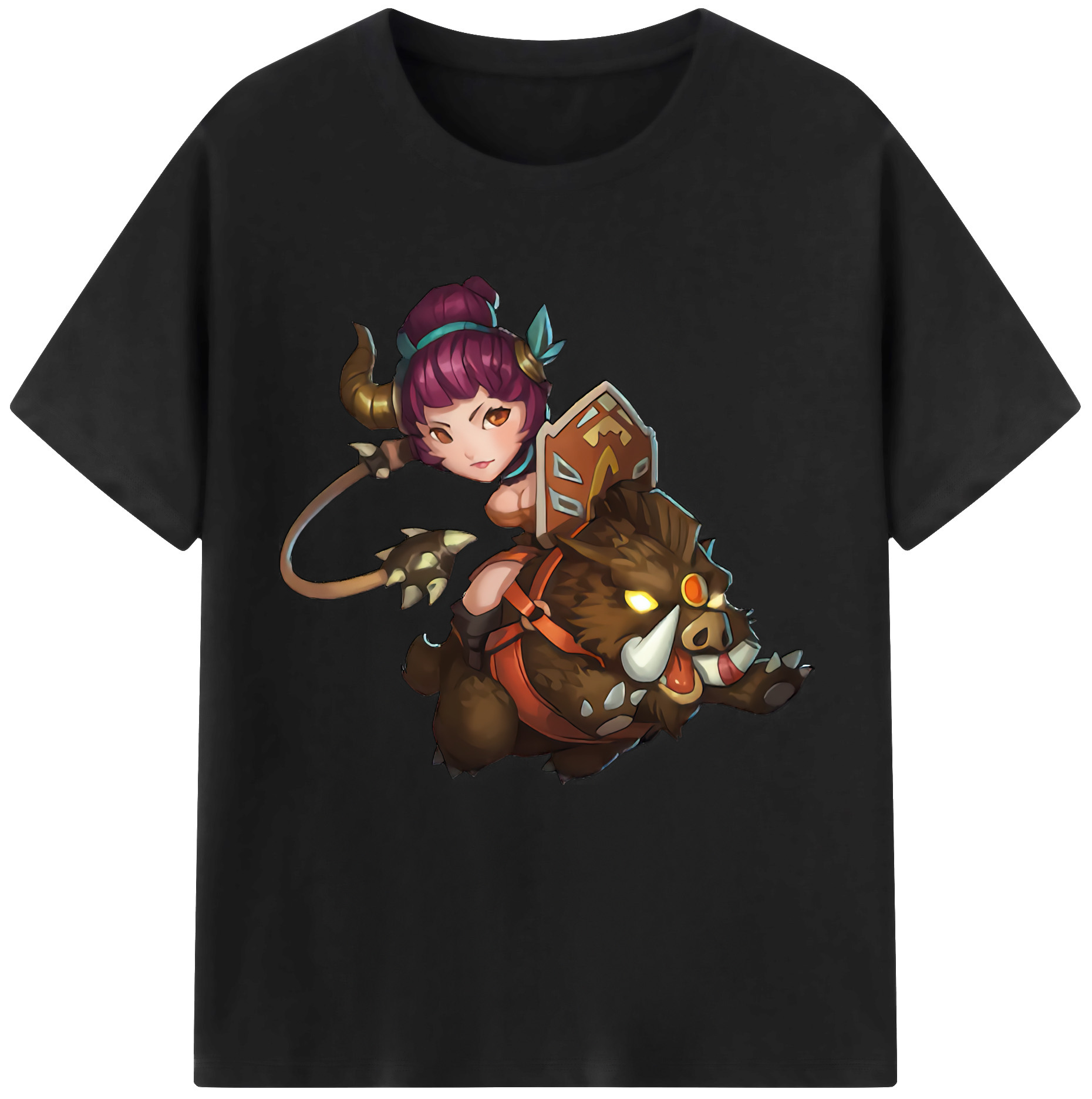 （画像用） リーグ・オブ・レジェンド League of Legends LOL 綿100％半袖Tシャツ（フロントプリント）