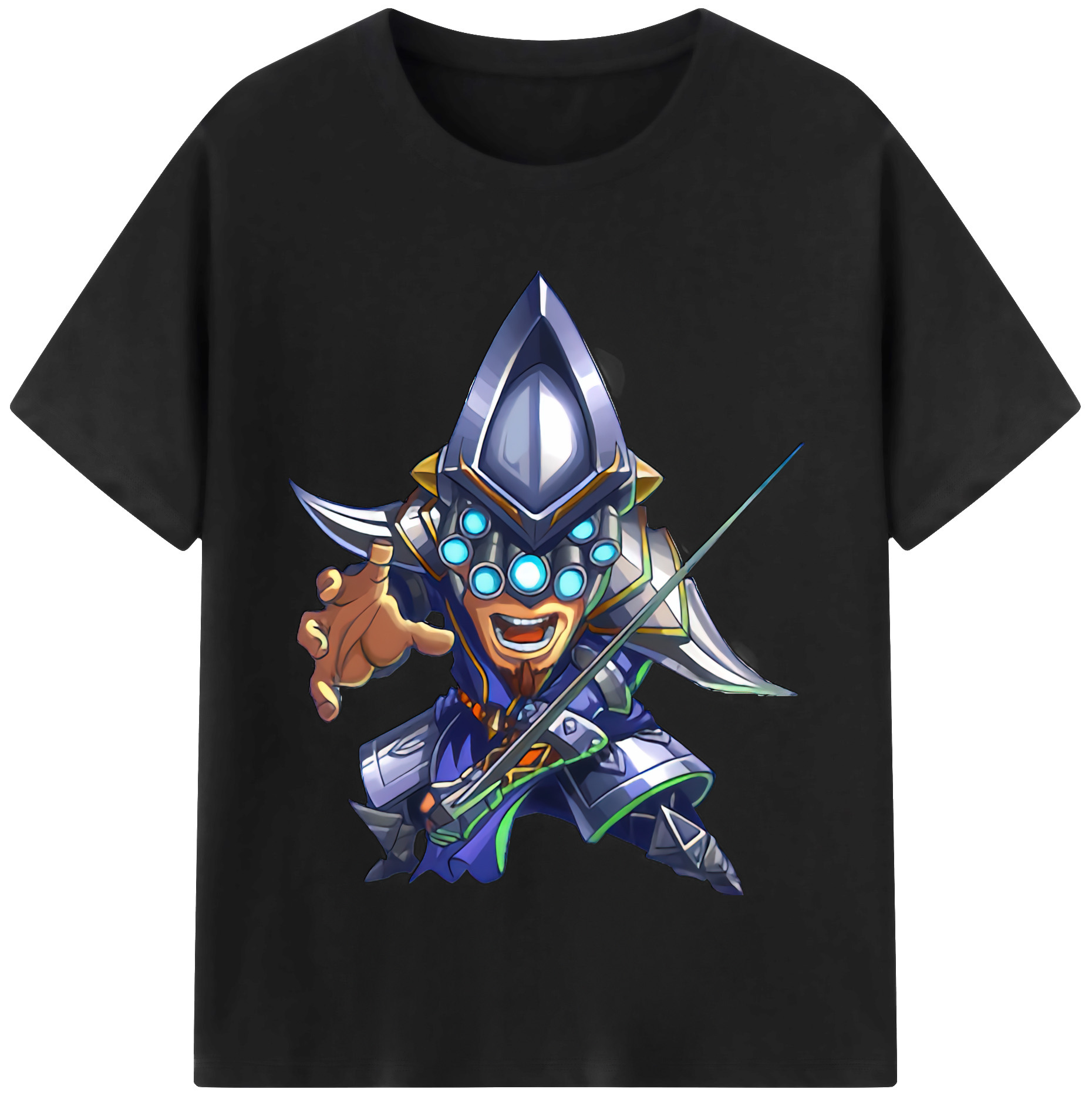 リーグ・オブ・レジェンド League of Legends LOL 綿100％半袖Tシャツ（フロントプリント）