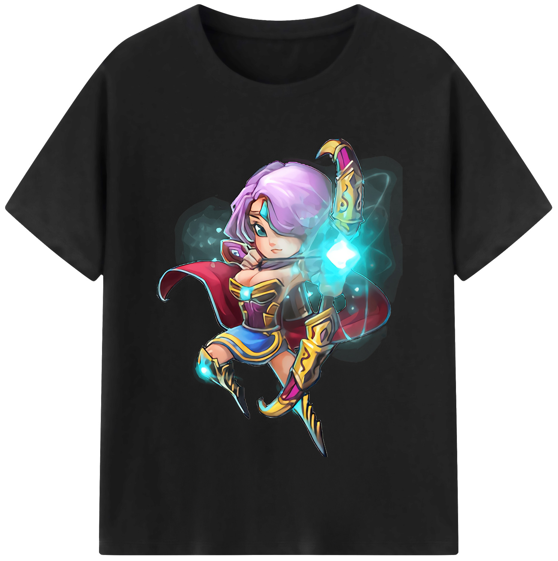 リーグ・オブ・レジェンド League of Legends LOL 綿100％半袖Tシャツ（フロントプリント）