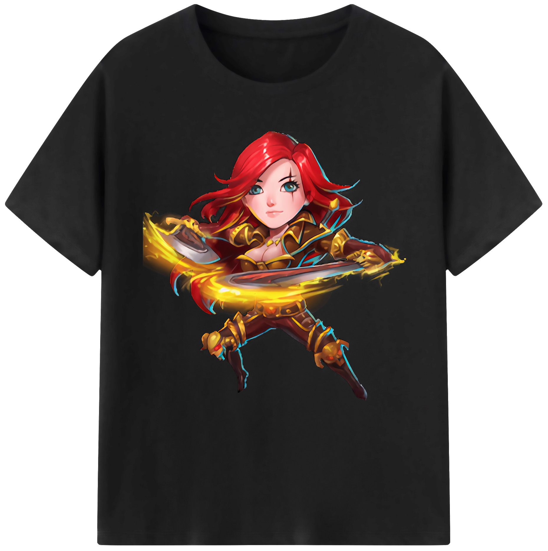リーグ・オブ・レジェンド League of Legends LOL 綿100％半袖Tシャツ（フロントプリント）