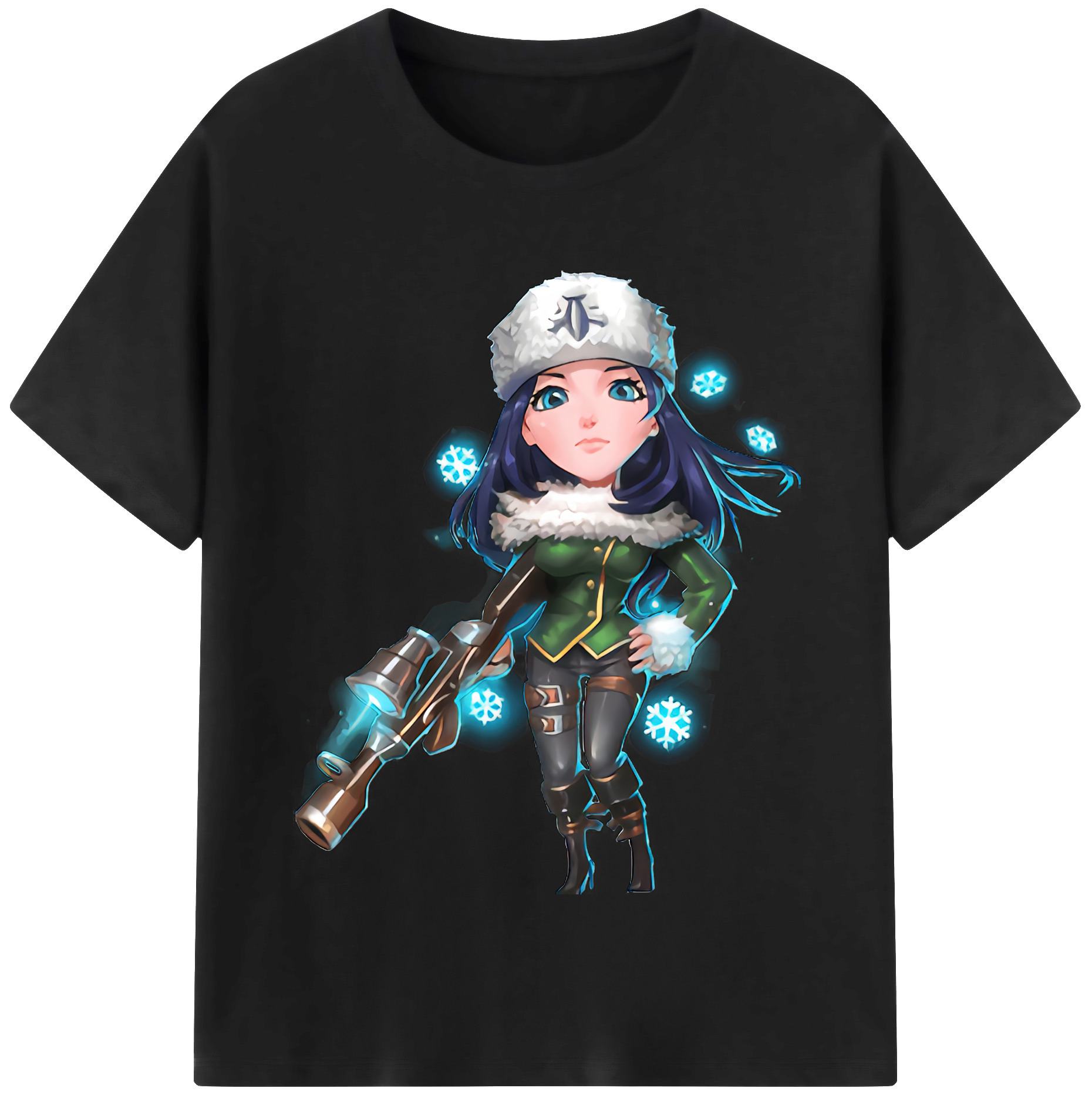 リーグ・オブ・レジェンド League of Legends LOL 綿100％半袖Tシャツ（フロントプリント）
