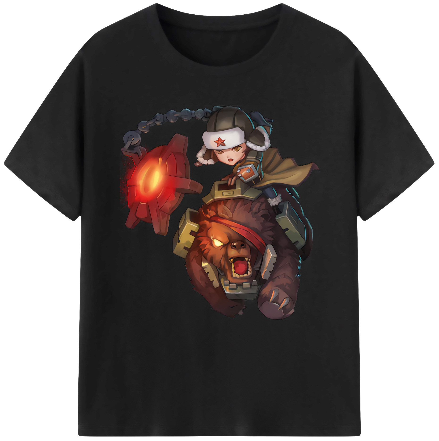 リーグ・オブ・レジェンド League of Legends LOL 綿100％半袖Tシャツ（フロントプリント）