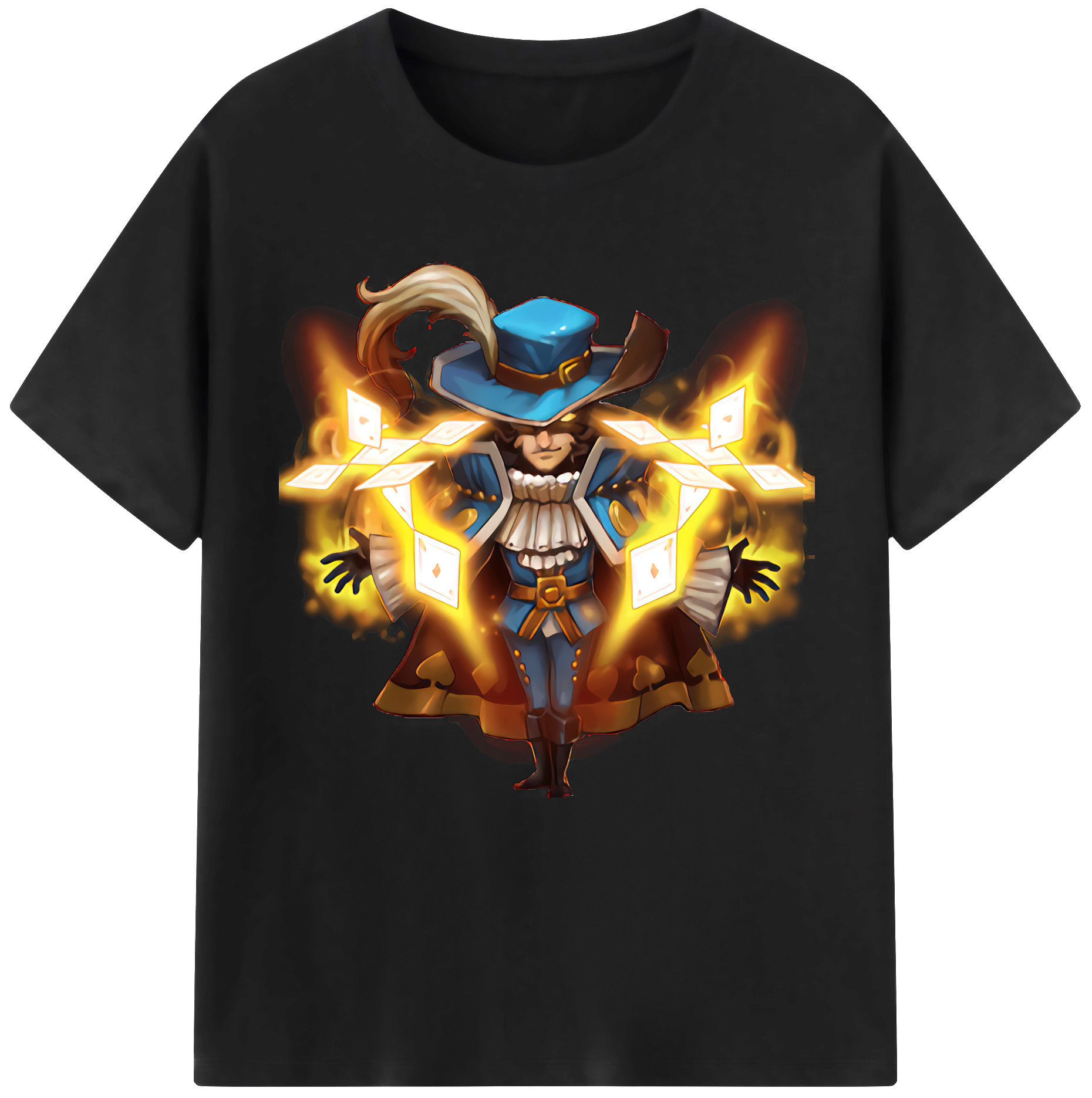 リーグ・オブ・レジェンド League of Legends LOL 綿100％半袖Tシャツ（フロントプリント）
