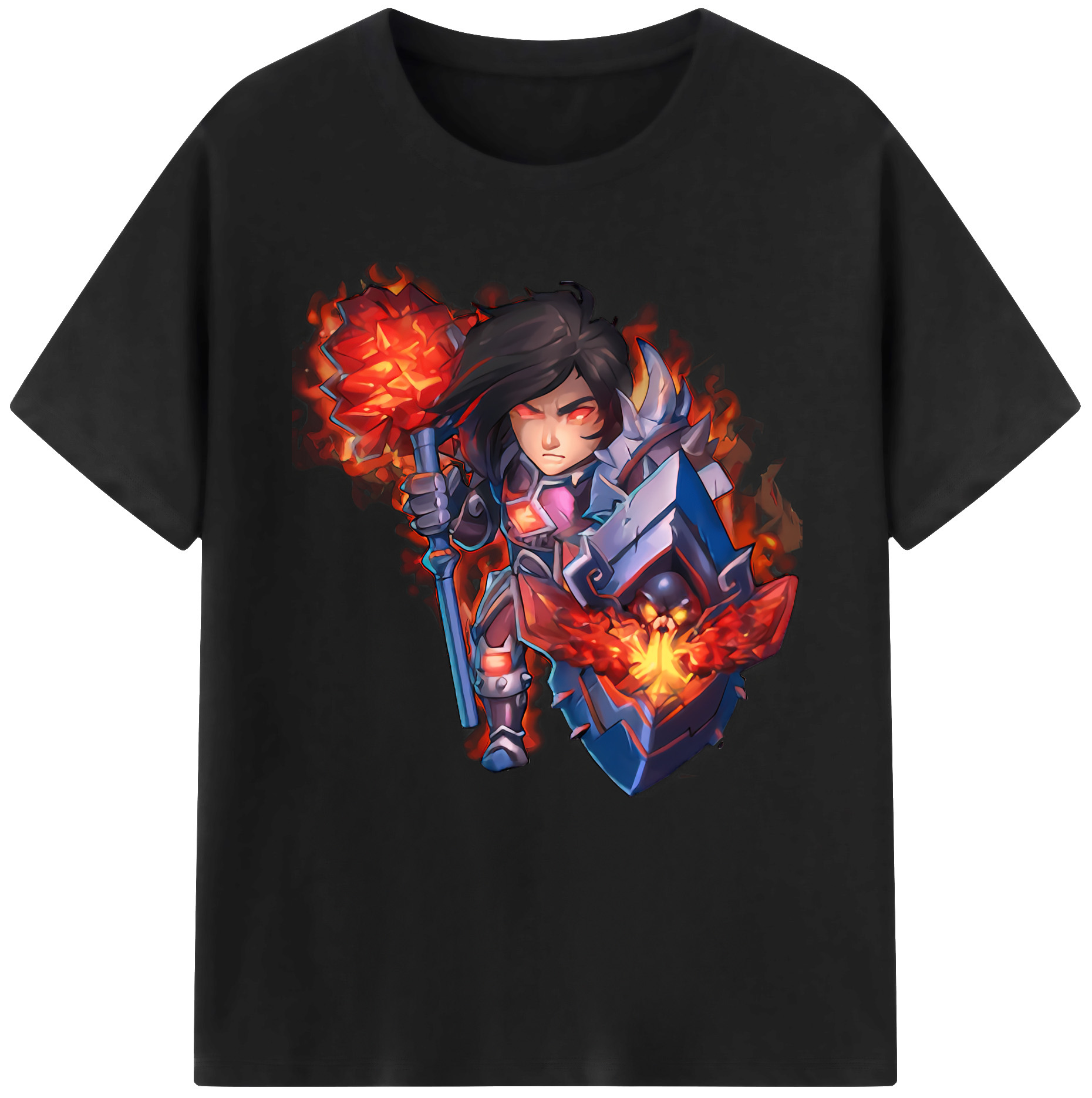 リーグ・オブ・レジェンド League of Legends LOL 綿100％半袖Tシャツ（フロントプリント）