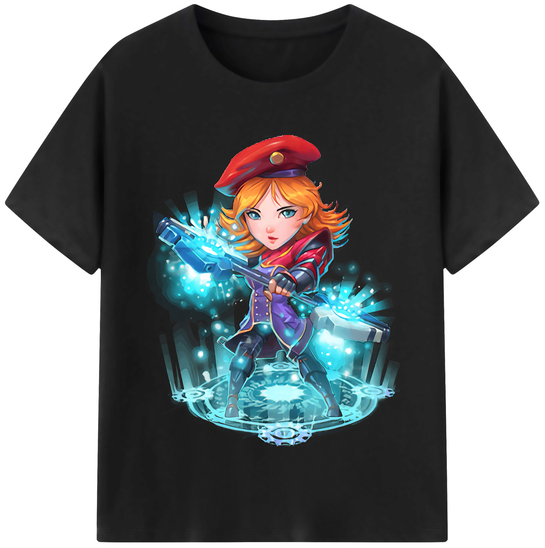 リーグ・オブ・レジェンド League of Legends LOL 綿100％半袖Tシャツ（フロントプリント）
