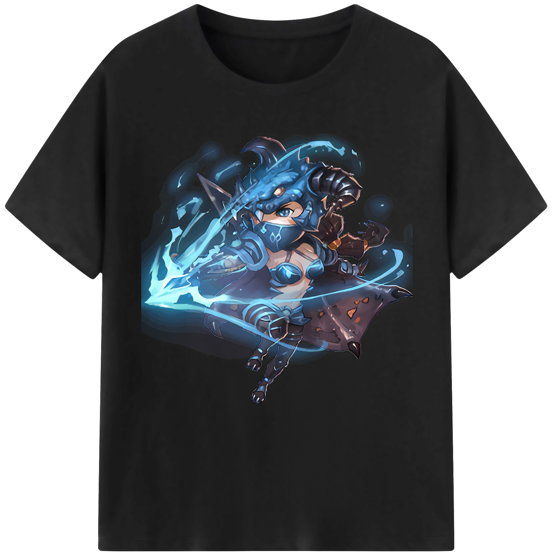 リーグ・オブ・レジェンド League of Legends LOL 綿100％半袖Tシャツ（フロントプリント）