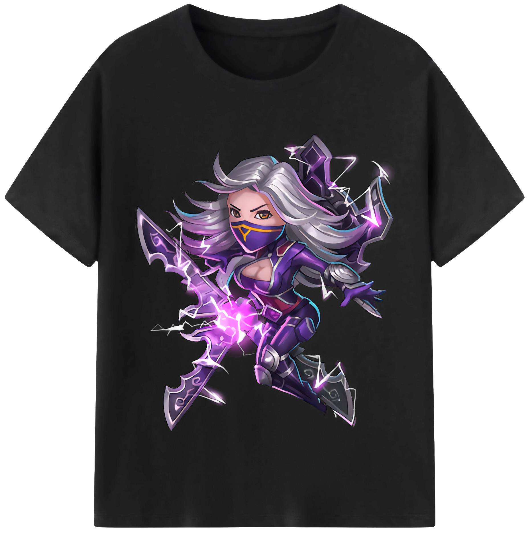 リーグ・オブ・レジェンド League of Legends LOL 綿100％半袖Tシャツ（フロントプリント）
