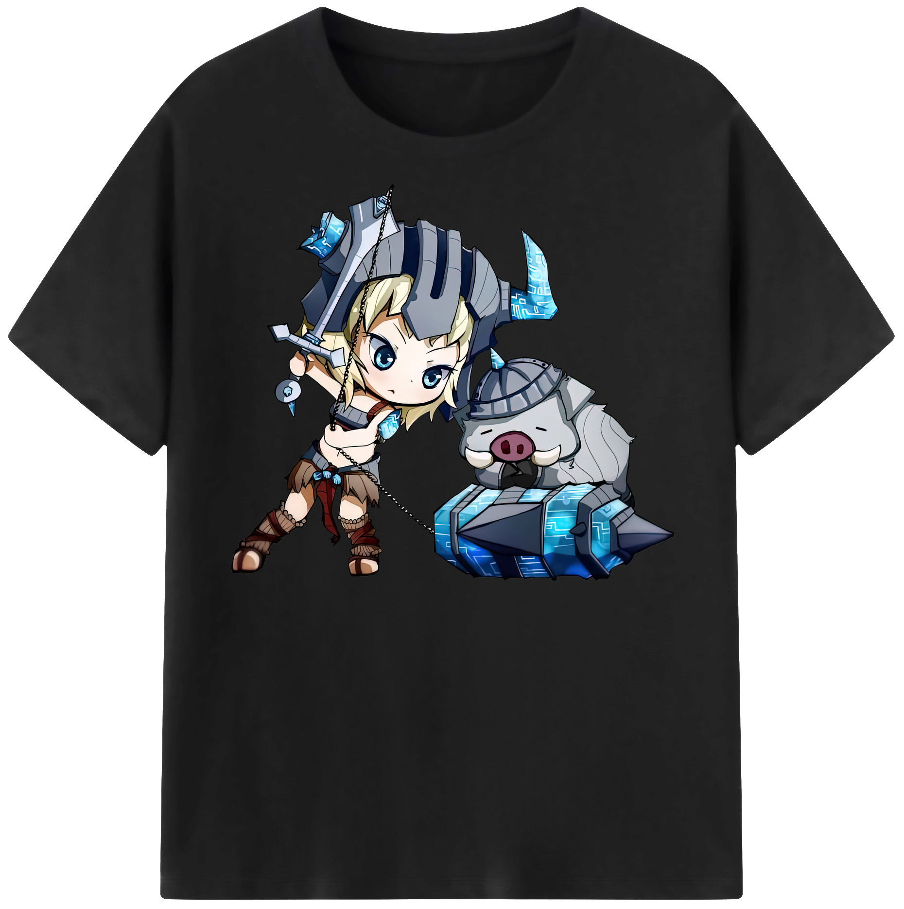 リーグ・オブ・レジェンド League of Legends LOL 綿100％半袖Tシャツ（フロントプリント）