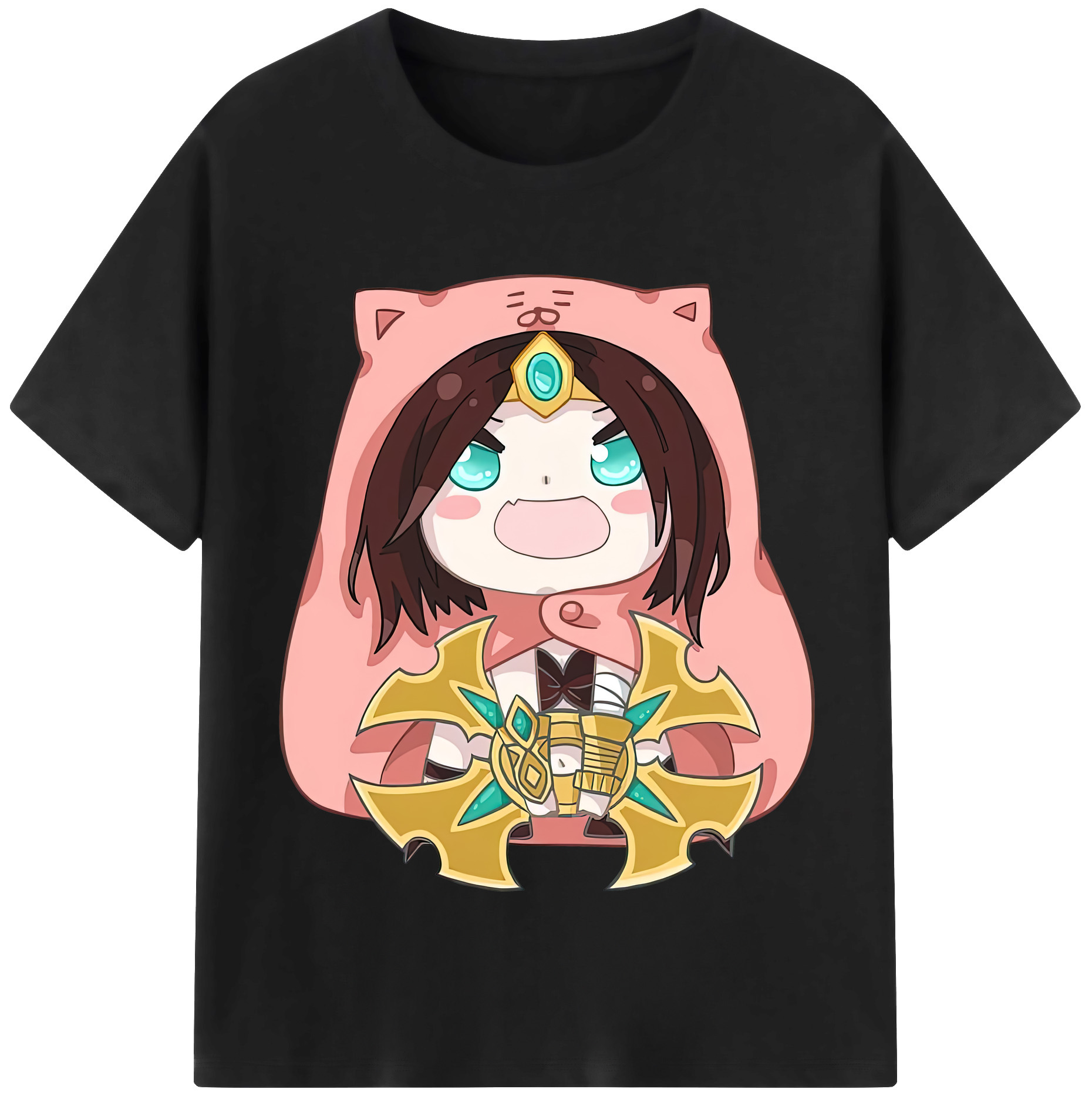 リーグ・オブ・レジェンド League of Legends LOL 綿100％半袖Tシャツ（フロントプリント）