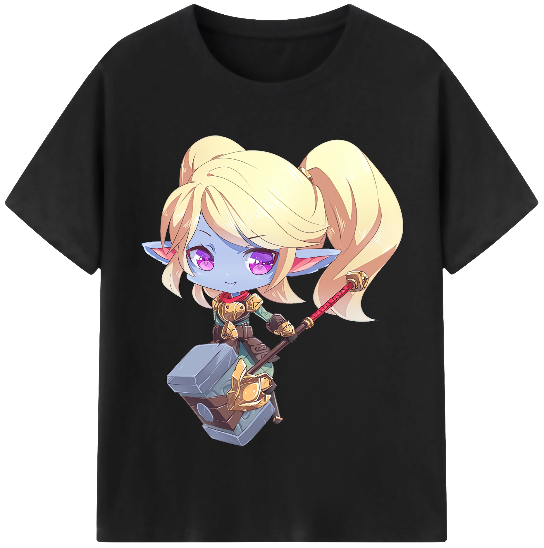 リーグ・オブ・レジェンド League of Legends LOL 綿100％半袖Tシャツ（フロントプリント）
