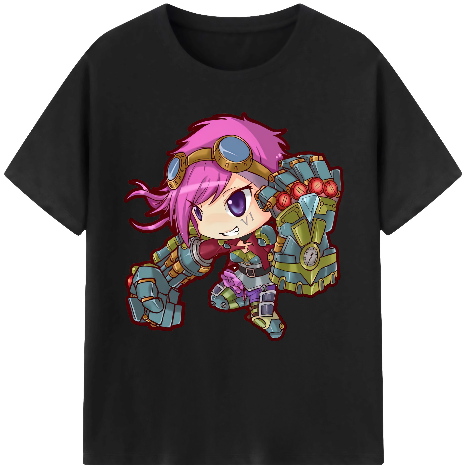リーグ・オブ・レジェンド League of Legends LOL 綿100％半袖Tシャツ（フロントプリント）