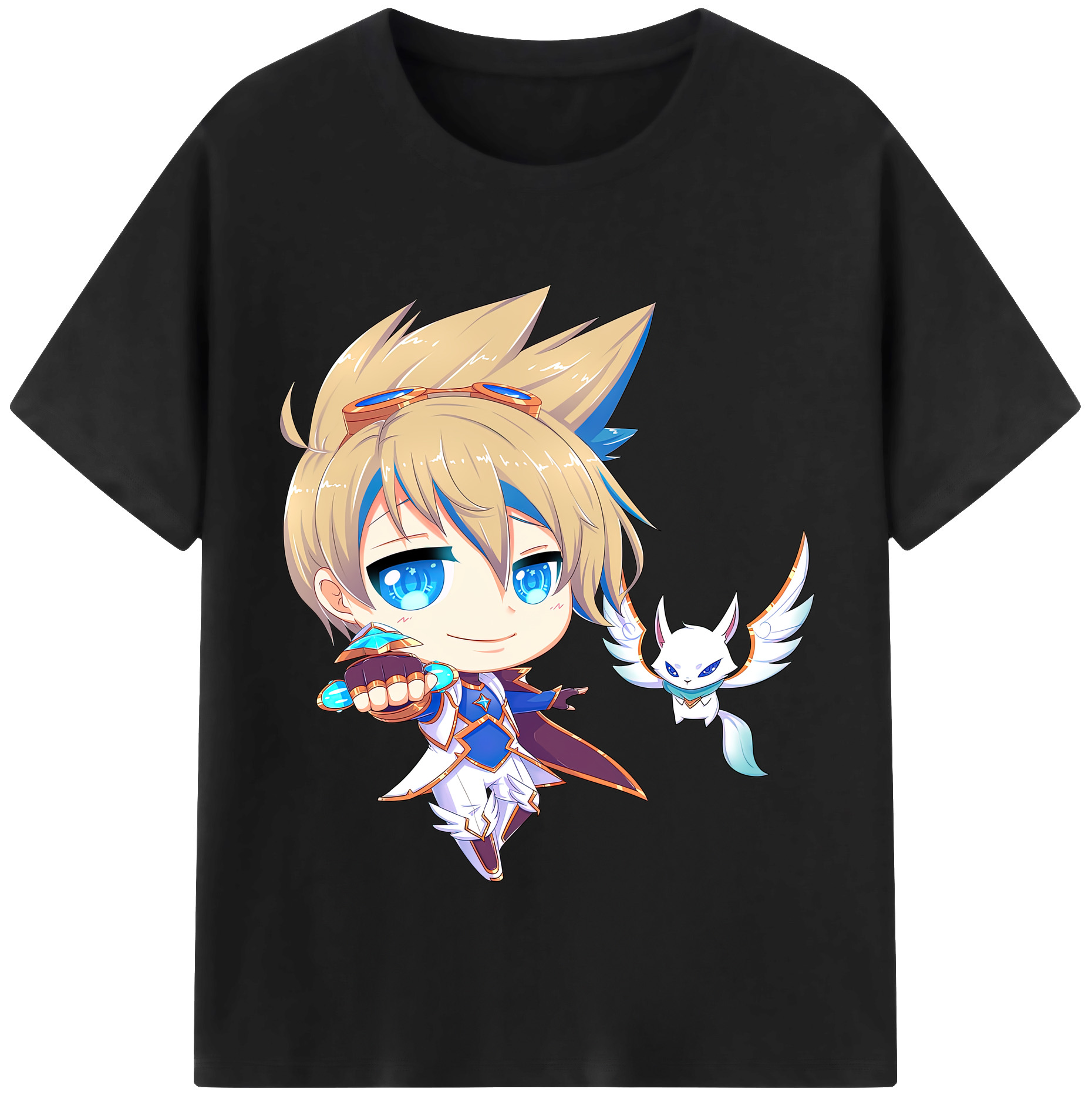 リーグ・オブ・レジェンド League of Legends LOL 綿100％半袖Tシャツ（フロントプリント）