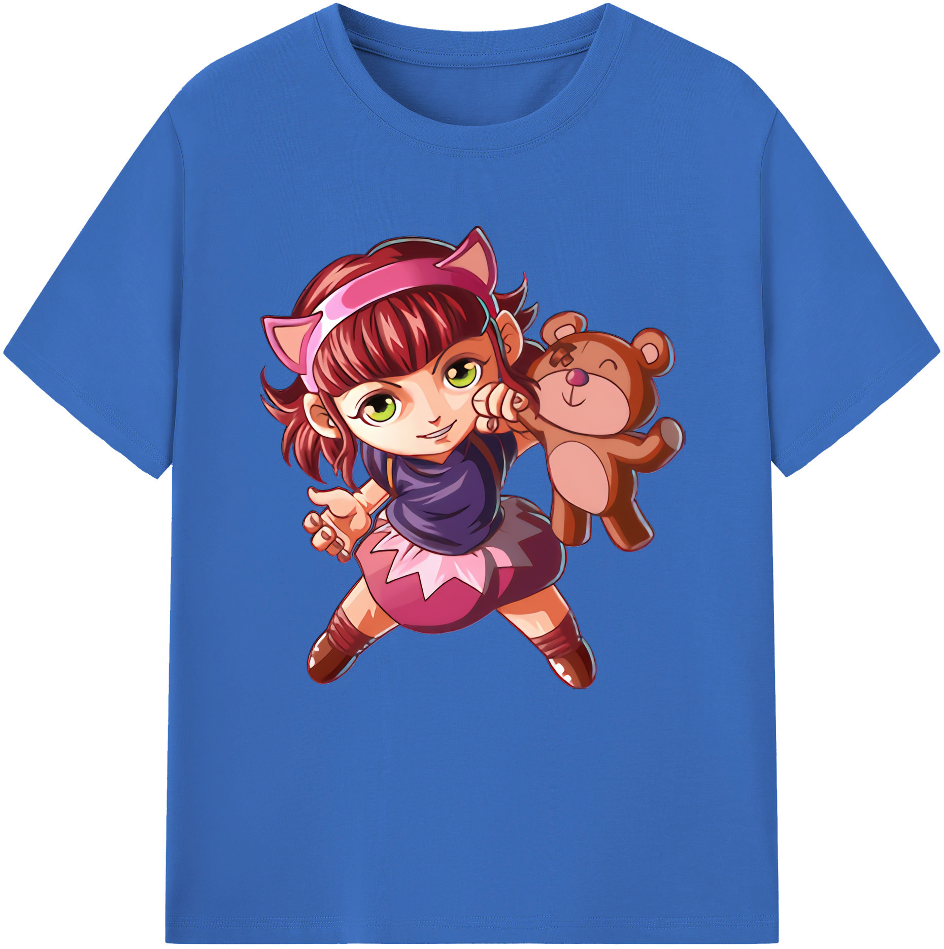 リーグ・オブ・レジェンド League of Legends LOL 綿100％半袖Tシャツ（フロントプリント）