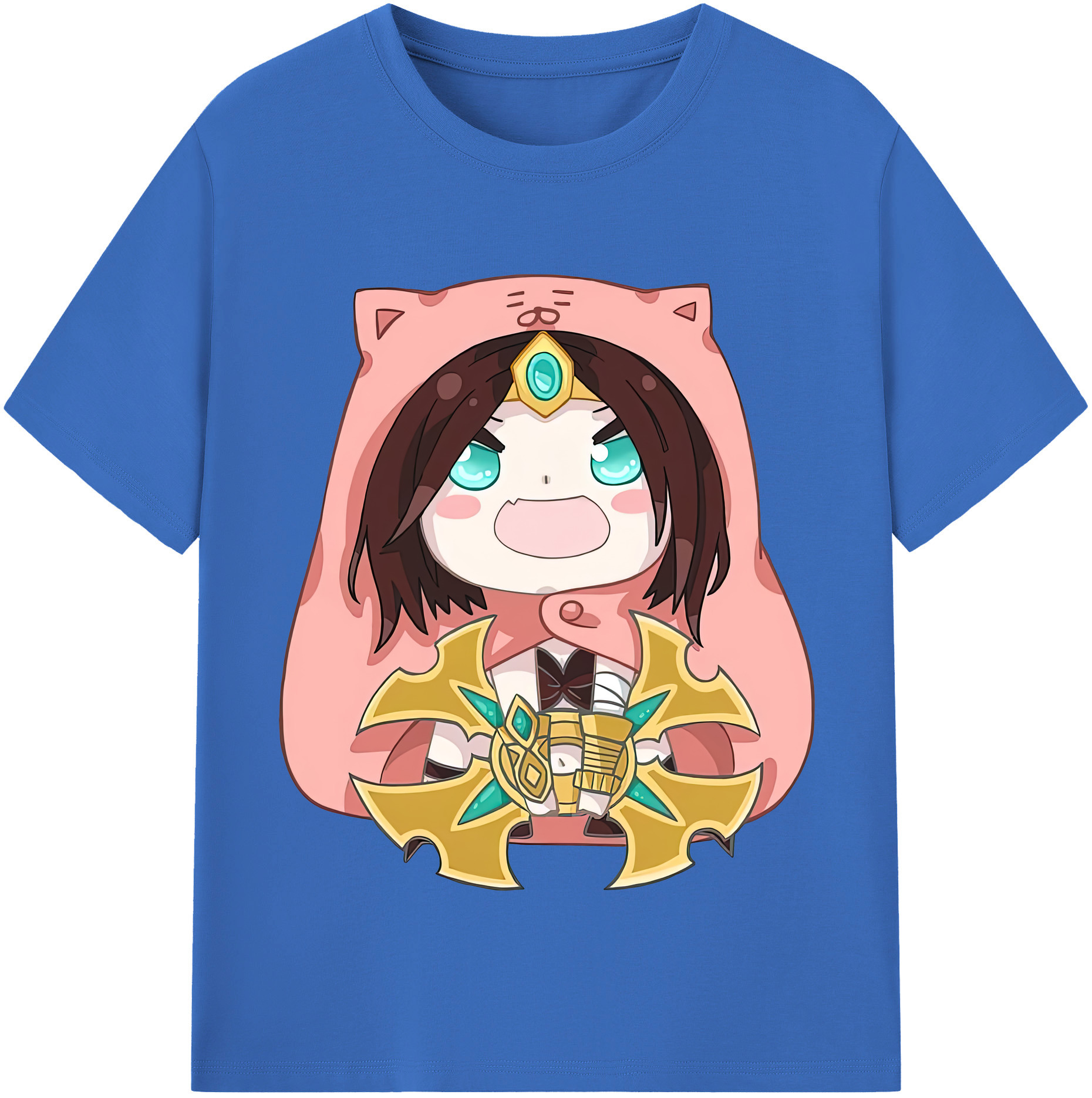 リーグ・オブ・レジェンド League of Legends LOL 綿100％半袖Tシャツ（フロントプリント）