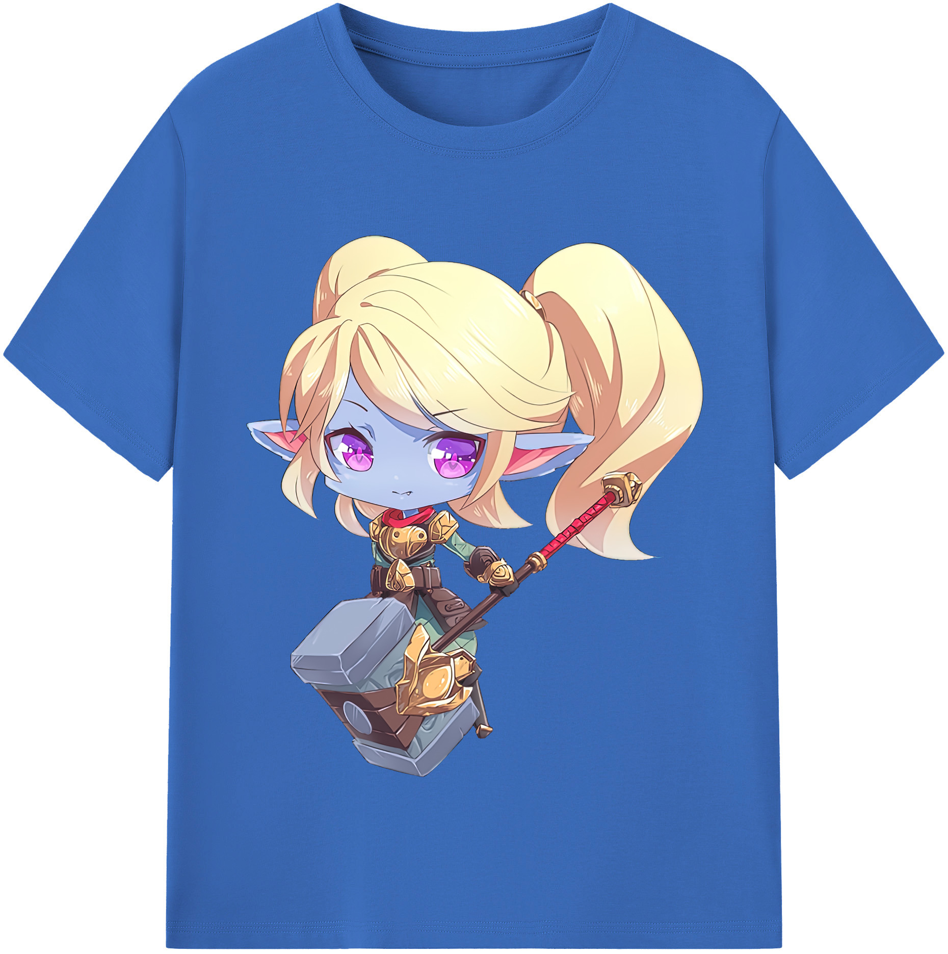 リーグ・オブ・レジェンド League of Legends LOL 綿100％半袖Tシャツ（フロントプリント）