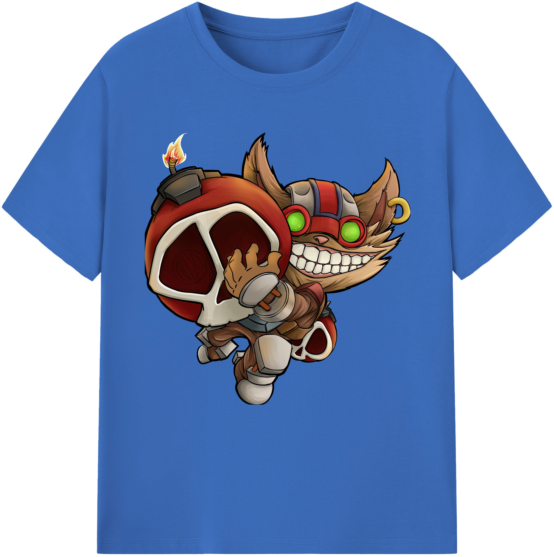 リーグ・オブ・レジェンド League of Legends LOL 綿100％半袖Tシャツ（フロントプリント）