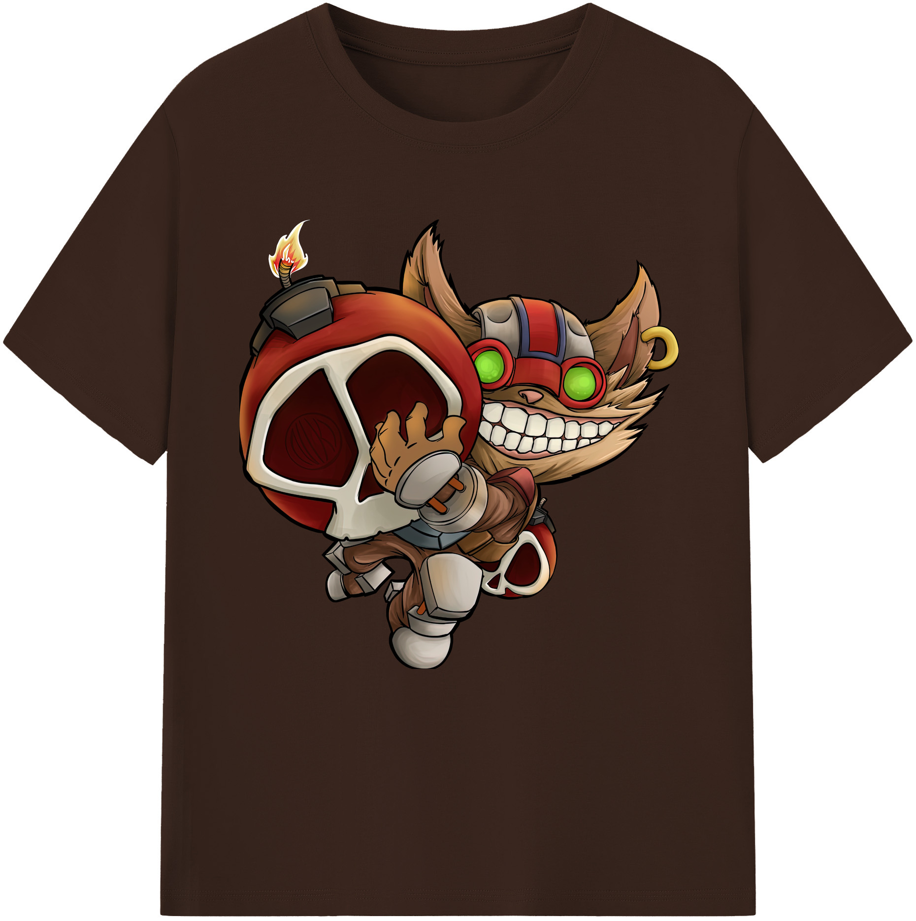 リーグ・オブ・レジェンド League of Legends LOL 綿100％半袖Tシャツ（フロントプリント）