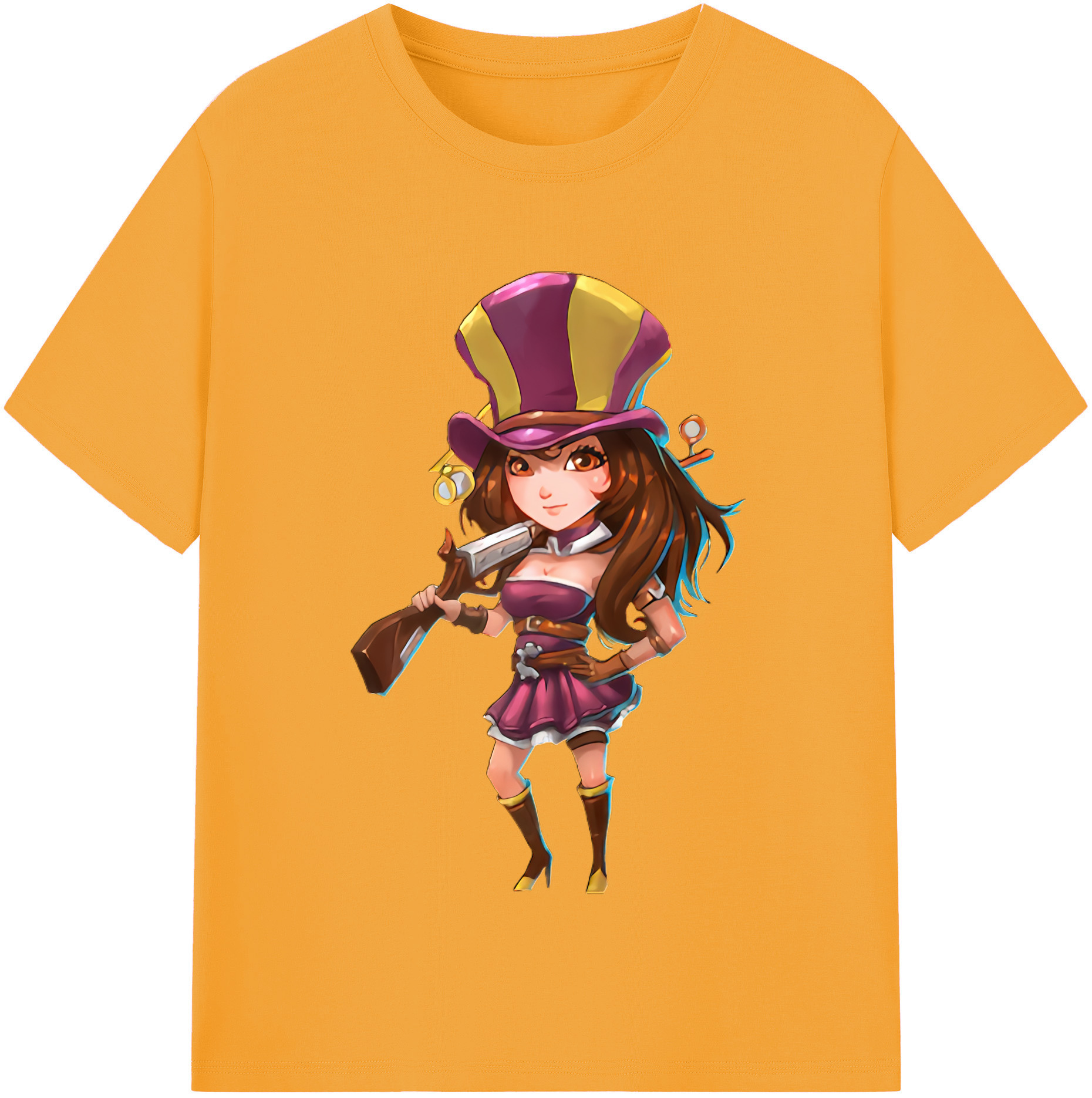 リーグ・オブ・レジェンド League of Legends LOL 綿100％半袖Tシャツ（フロントプリント）