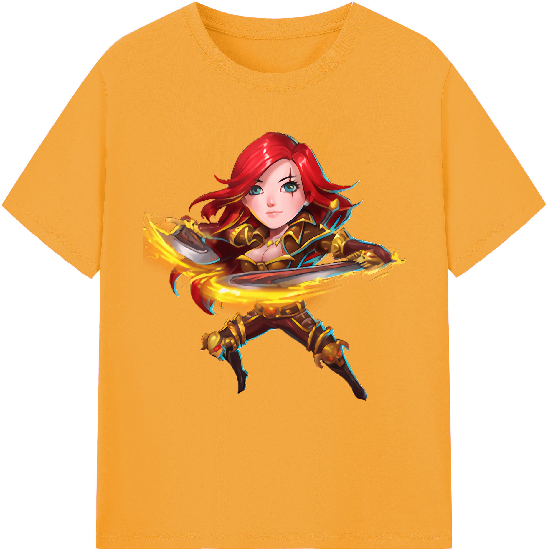 リーグ・オブ・レジェンド League of Legends LOL 綿100％半袖Tシャツ（フロントプリント）