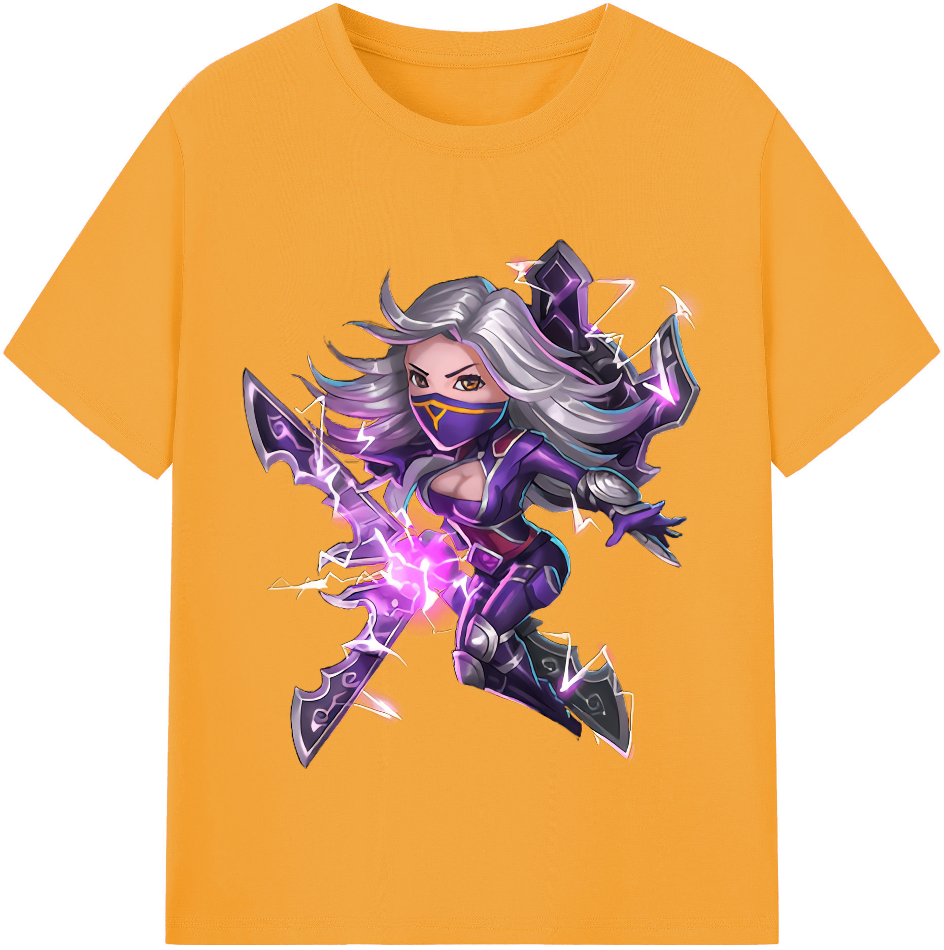 リーグ・オブ・レジェンド League of Legends LOL 綿100％半袖Tシャツ（フロントプリント）