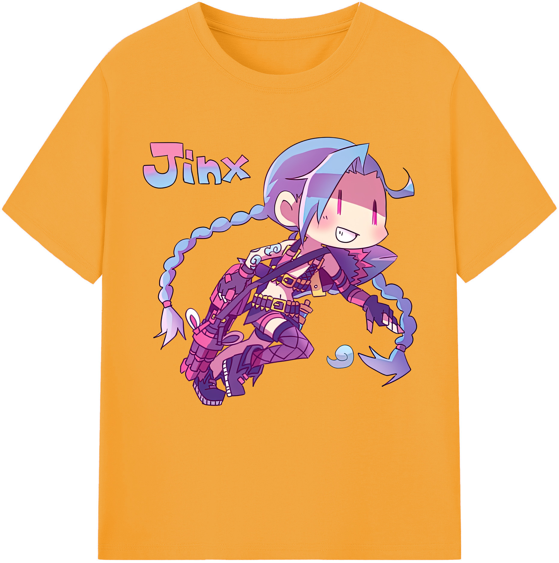 リーグ・オブ・レジェンド League of Legends LOL 綿100％半袖Tシャツ（フロントプリント）