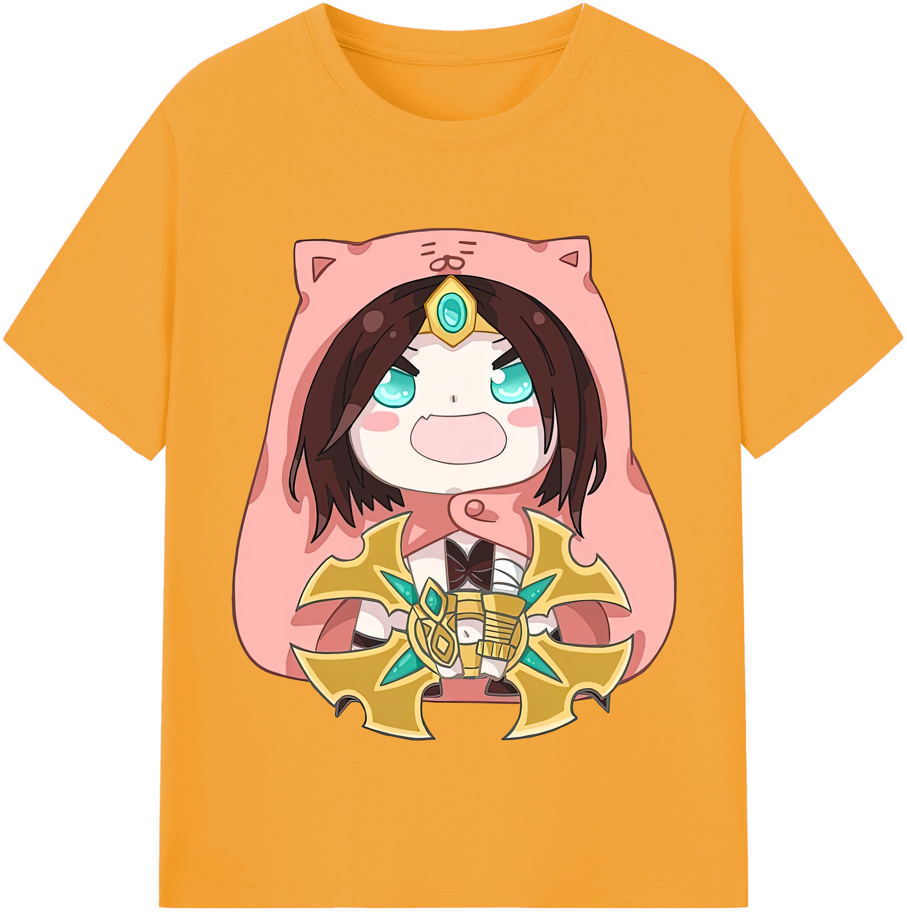 リーグ・オブ・レジェンド League of Legends LOL 綿100％半袖Tシャツ（フロントプリント）