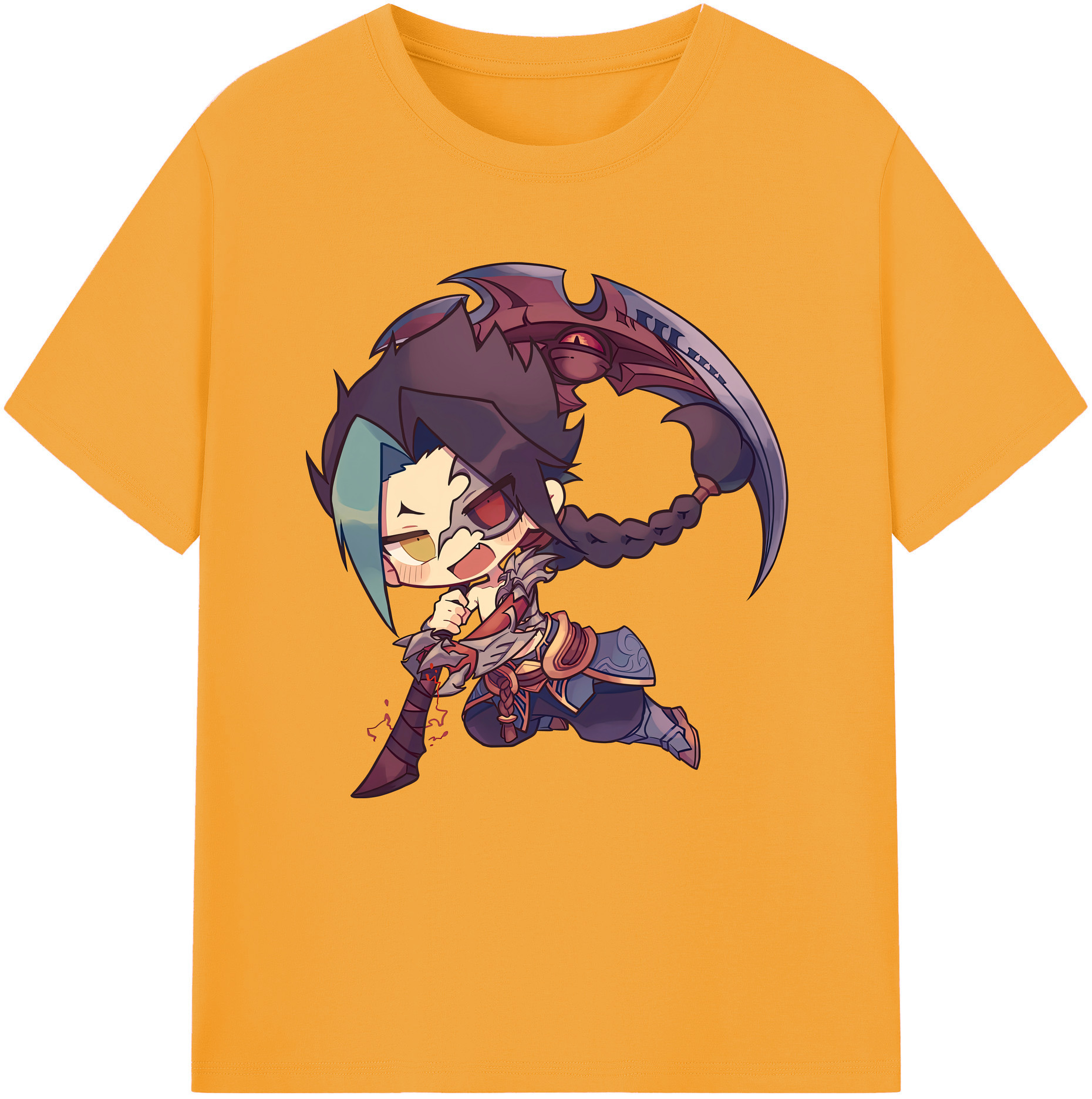 リーグ・オブ・レジェンド League of Legends LOL 綿100％半袖Tシャツ（フロントプリント）