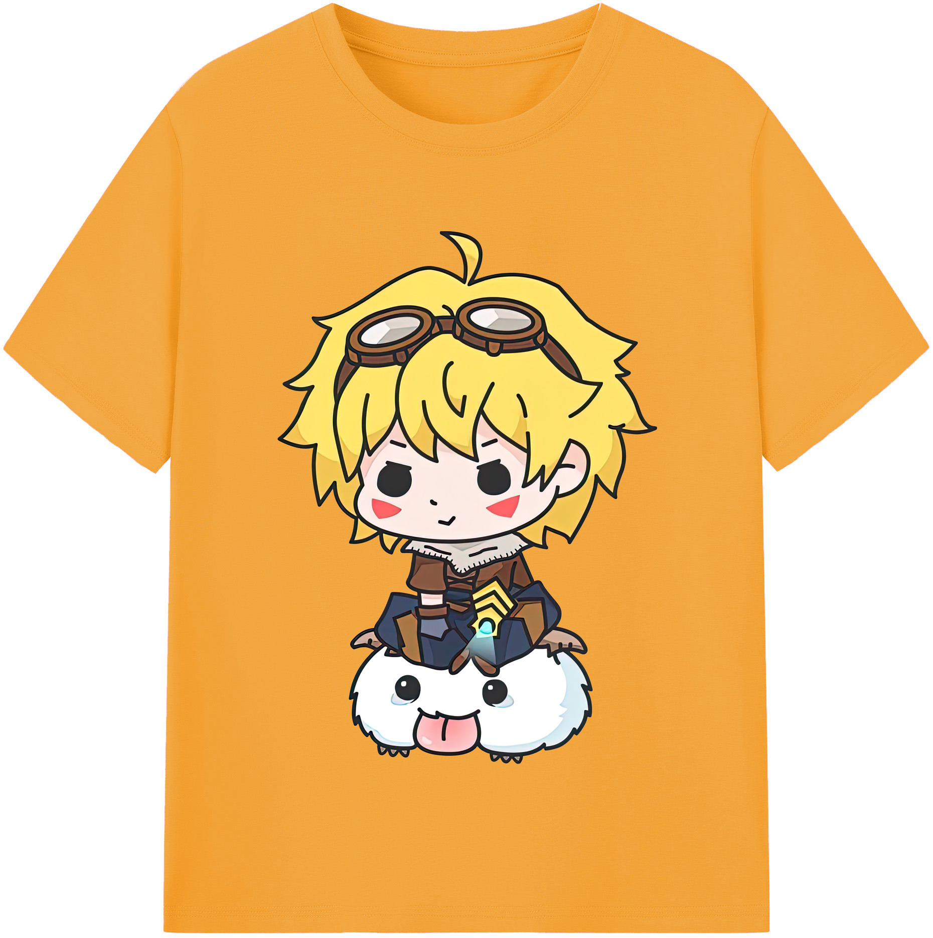 リーグ・オブ・レジェンド League of Legends LOL 綿100％半袖Tシャツ（フロントプリント）
