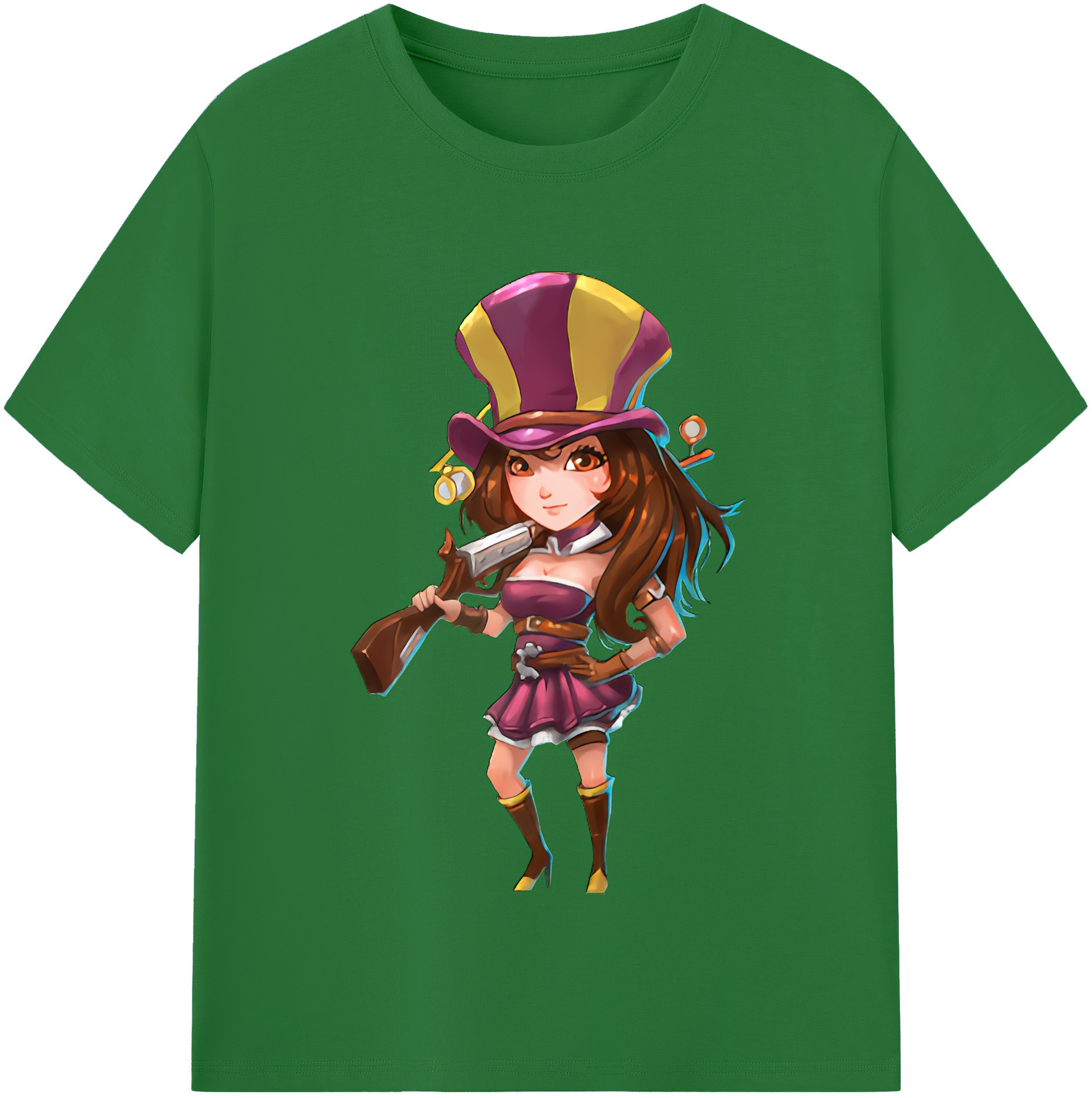 リーグ・オブ・レジェンド League of Legends LOL 綿100％半袖Tシャツ（フロントプリント）