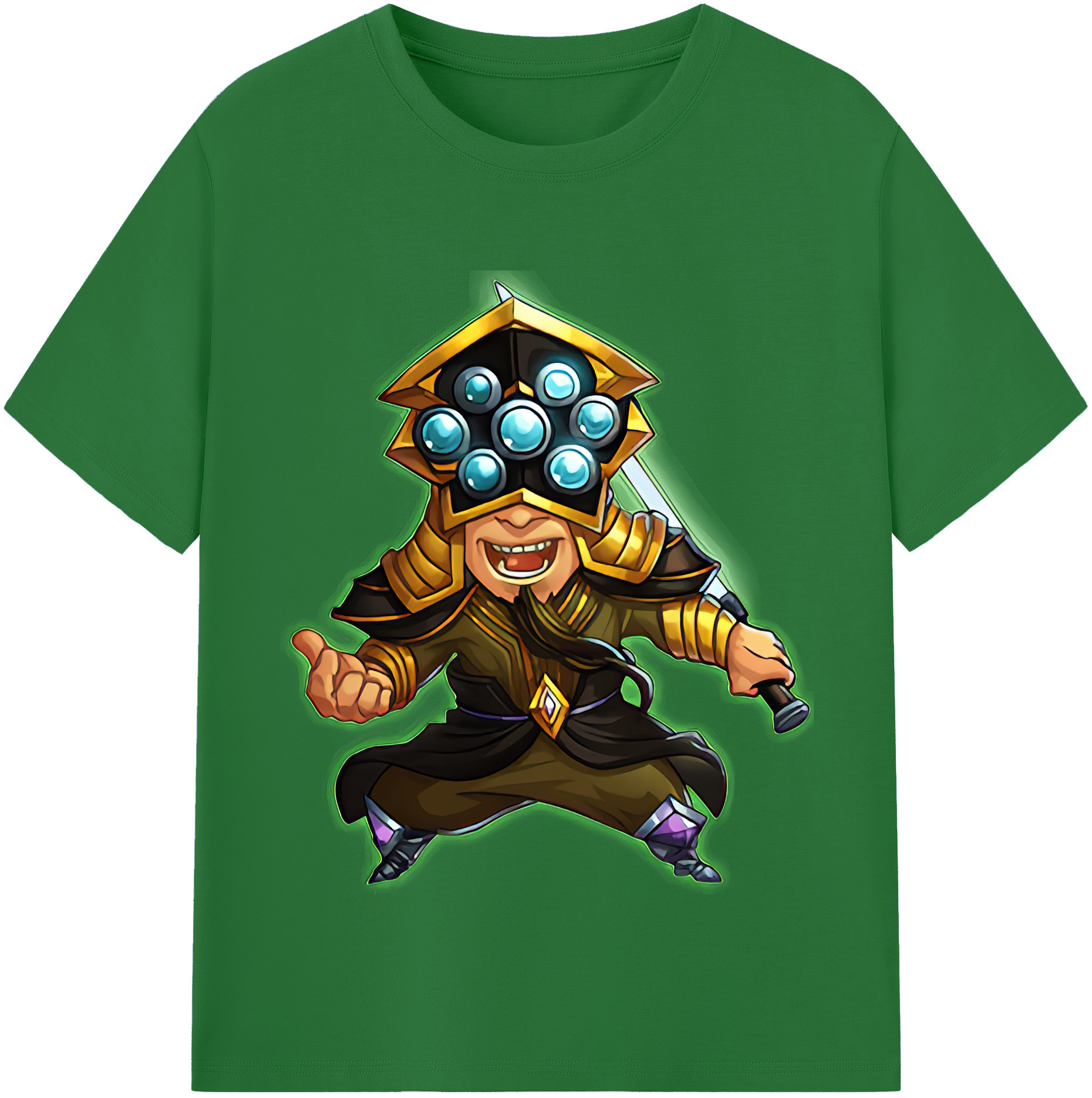 リーグ・オブ・レジェンド League of Legends LOL 綿100％半袖Tシャツ（フロントプリント）