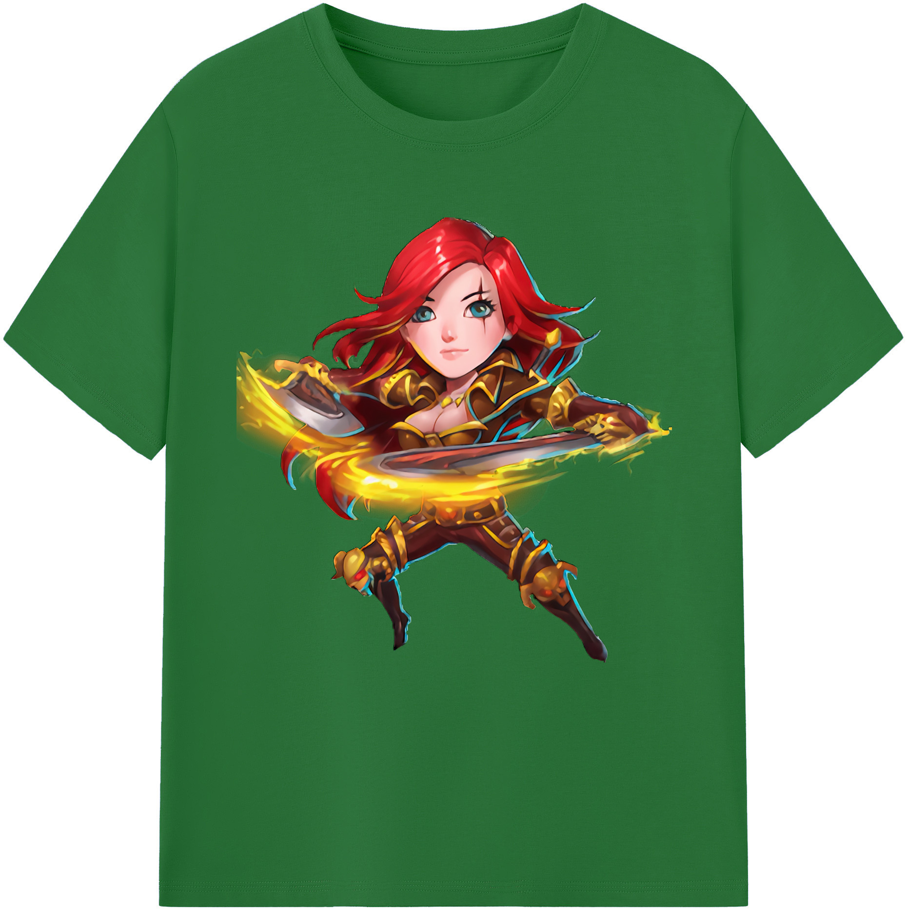 リーグ・オブ・レジェンド League of Legends LOL 綿100％半袖Tシャツ（フロントプリント）
