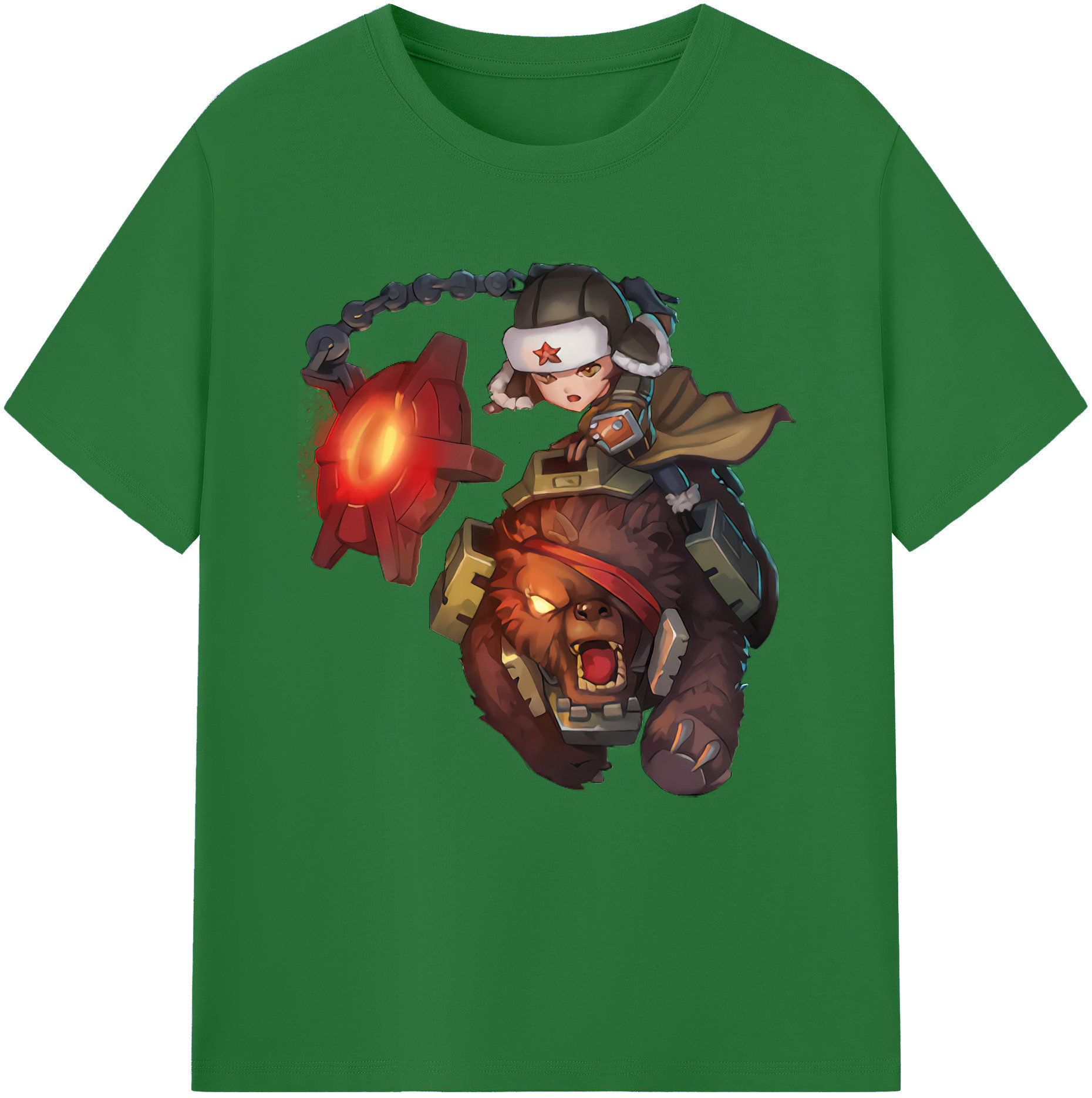 リーグ・オブ・レジェンド League of Legends LOL 綿100％半袖Tシャツ（フロントプリント）