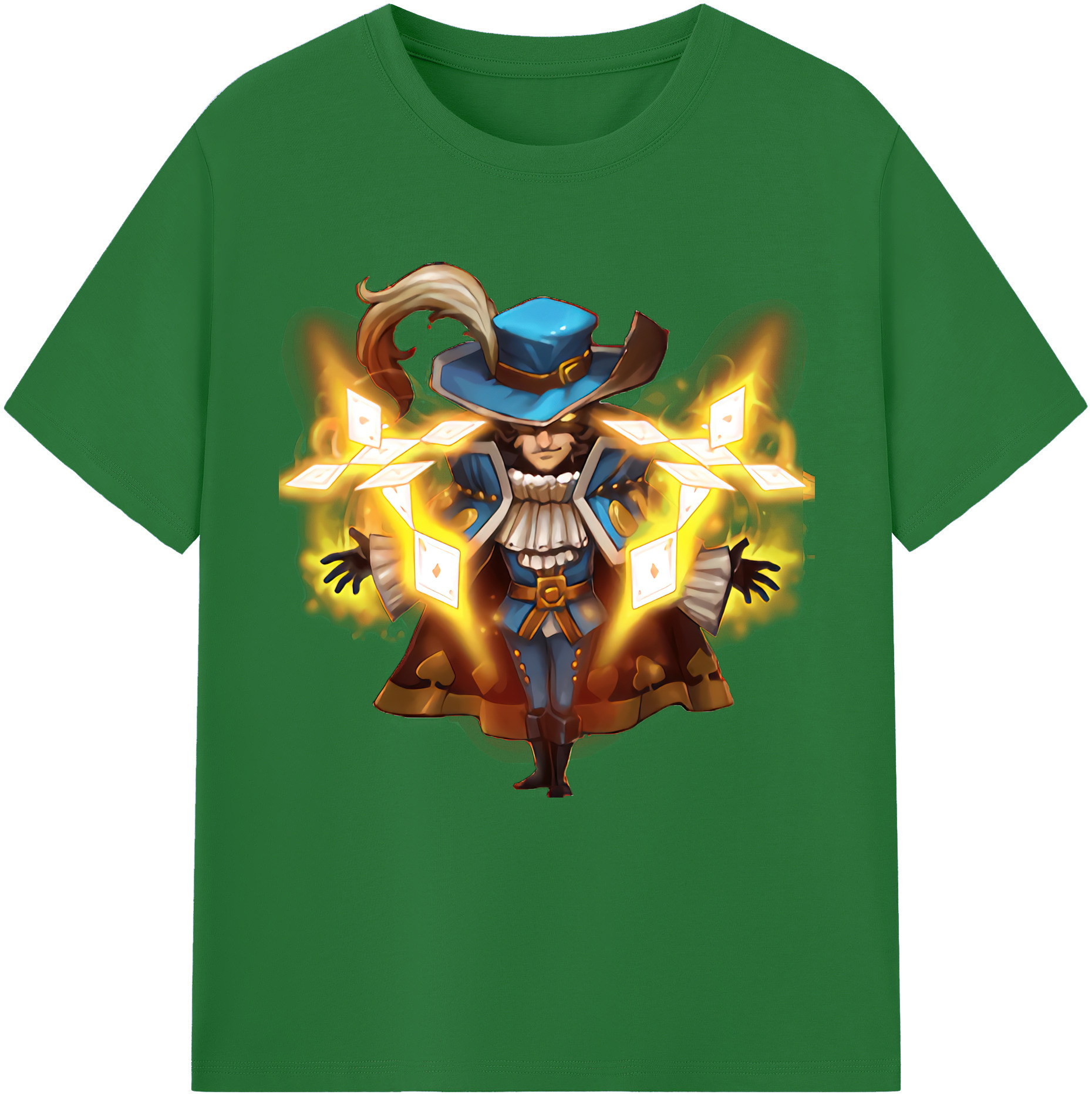 リーグ・オブ・レジェンド League of Legends LOL 綿100％半袖Tシャツ（フロントプリント）