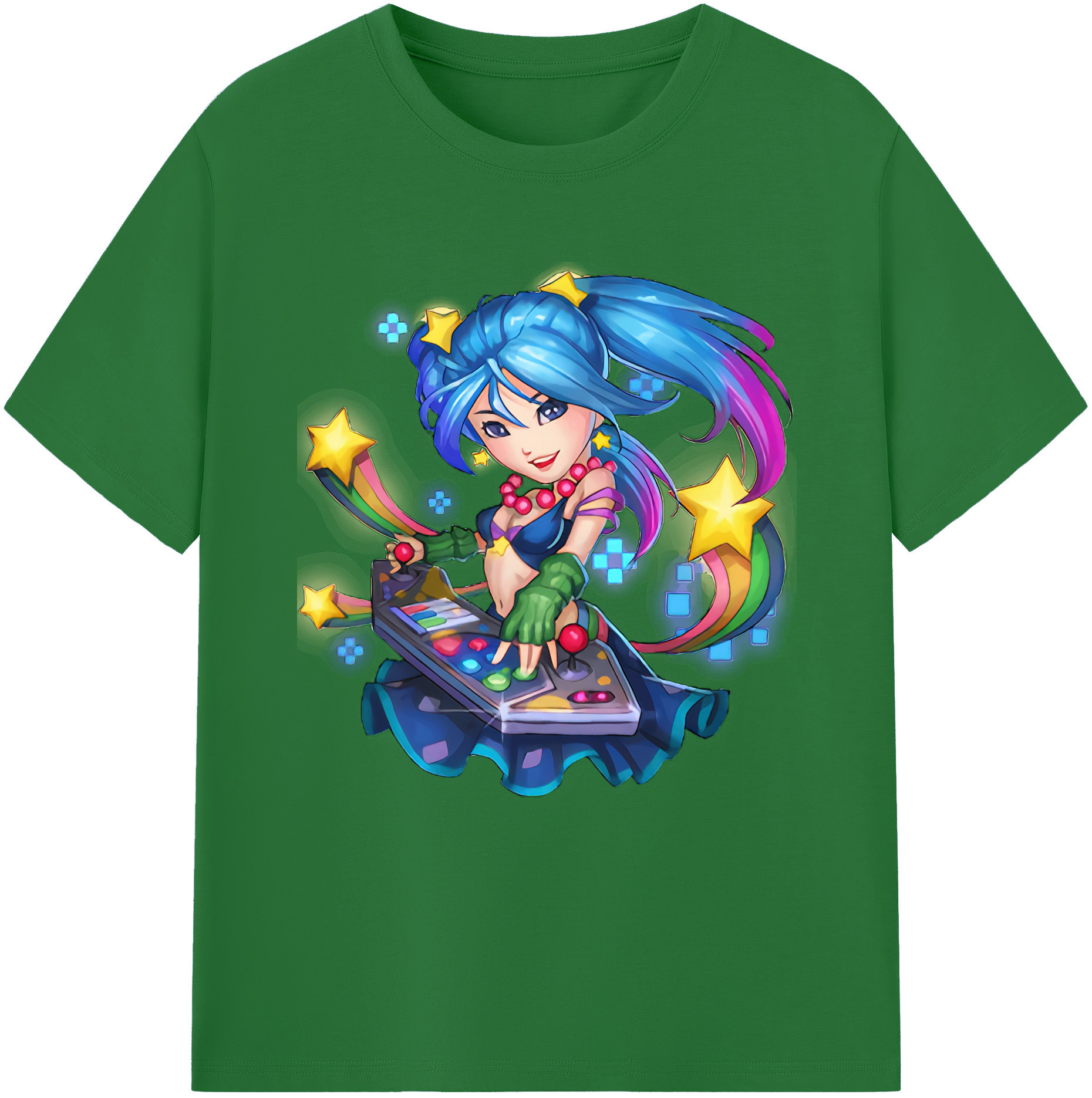 リーグ・オブ・レジェンド League of Legends LOL 綿100％半袖Tシャツ（フロントプリント）