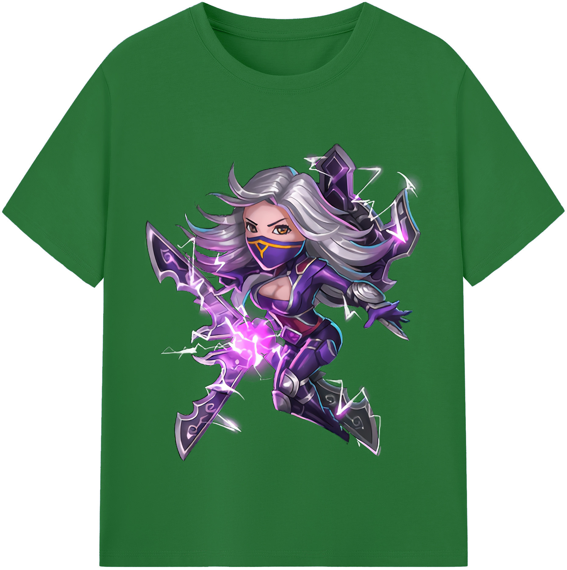 リーグ・オブ・レジェンド League of Legends LOL 綿100％半袖Tシャツ（フロントプリント）