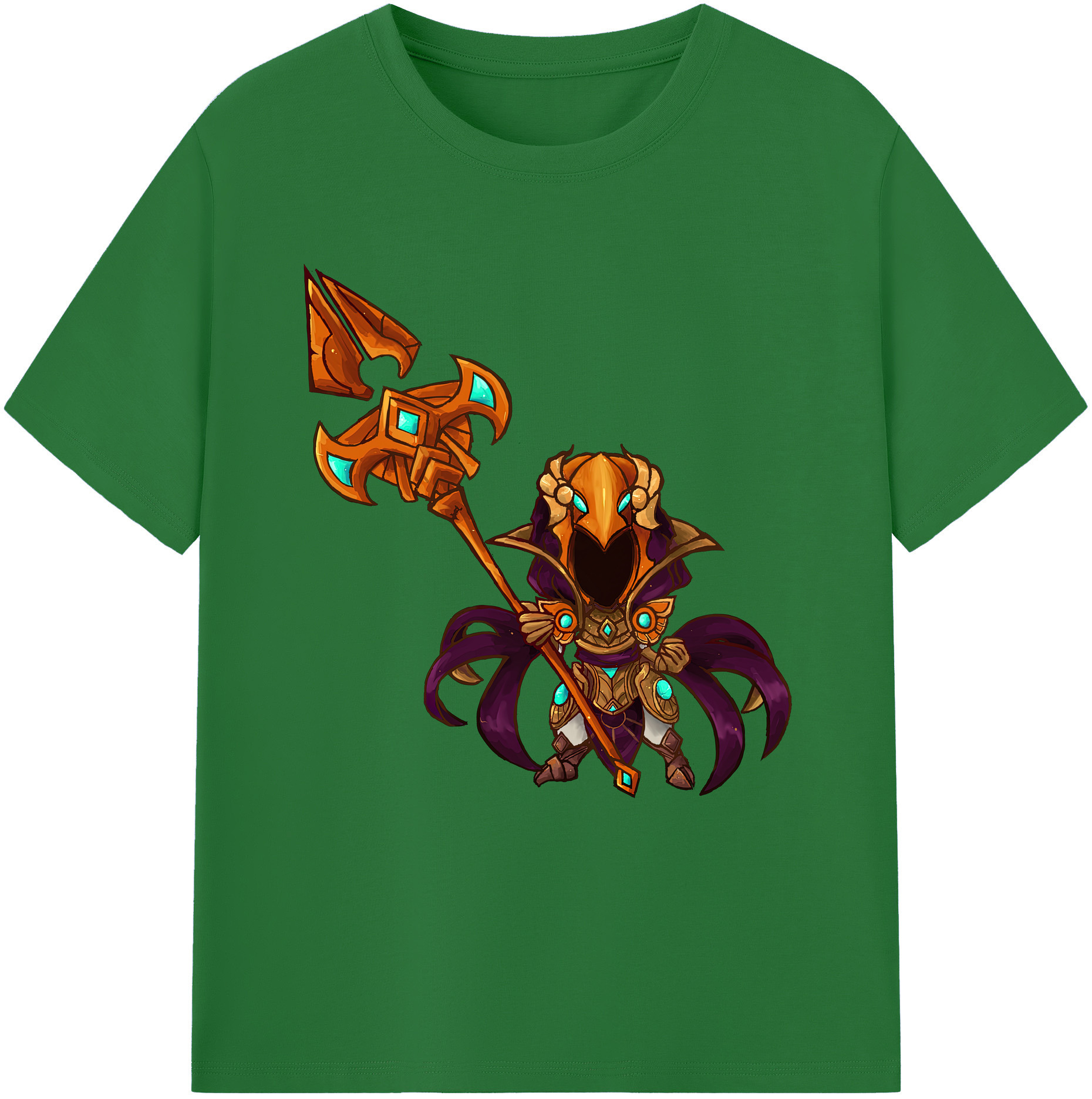 リーグ・オブ・レジェンド League of Legends LOL 綿100％半袖Tシャツ（フロントプリント）