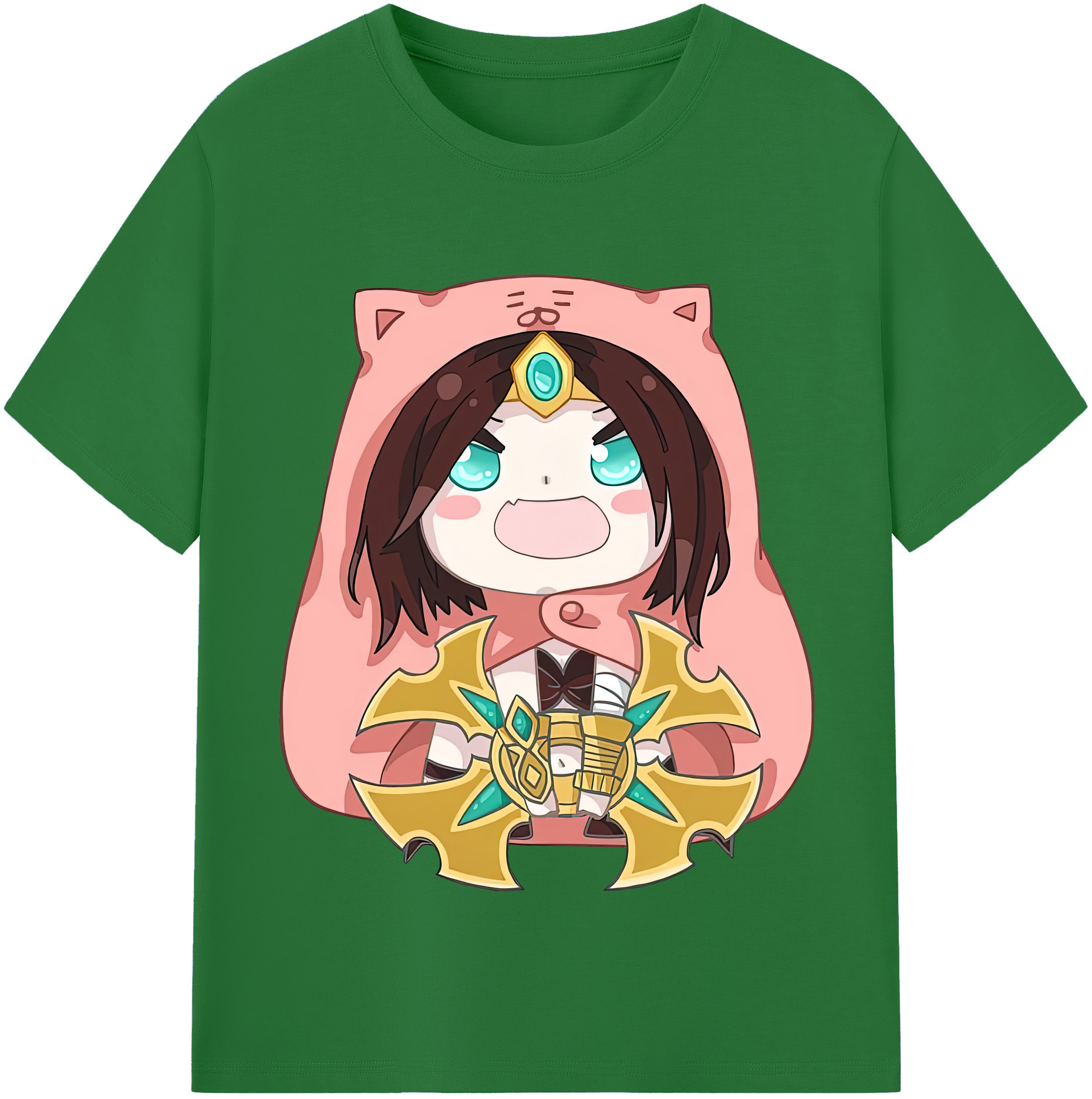 リーグ・オブ・レジェンド League of Legends LOL 綿100％半袖Tシャツ（フロントプリント）