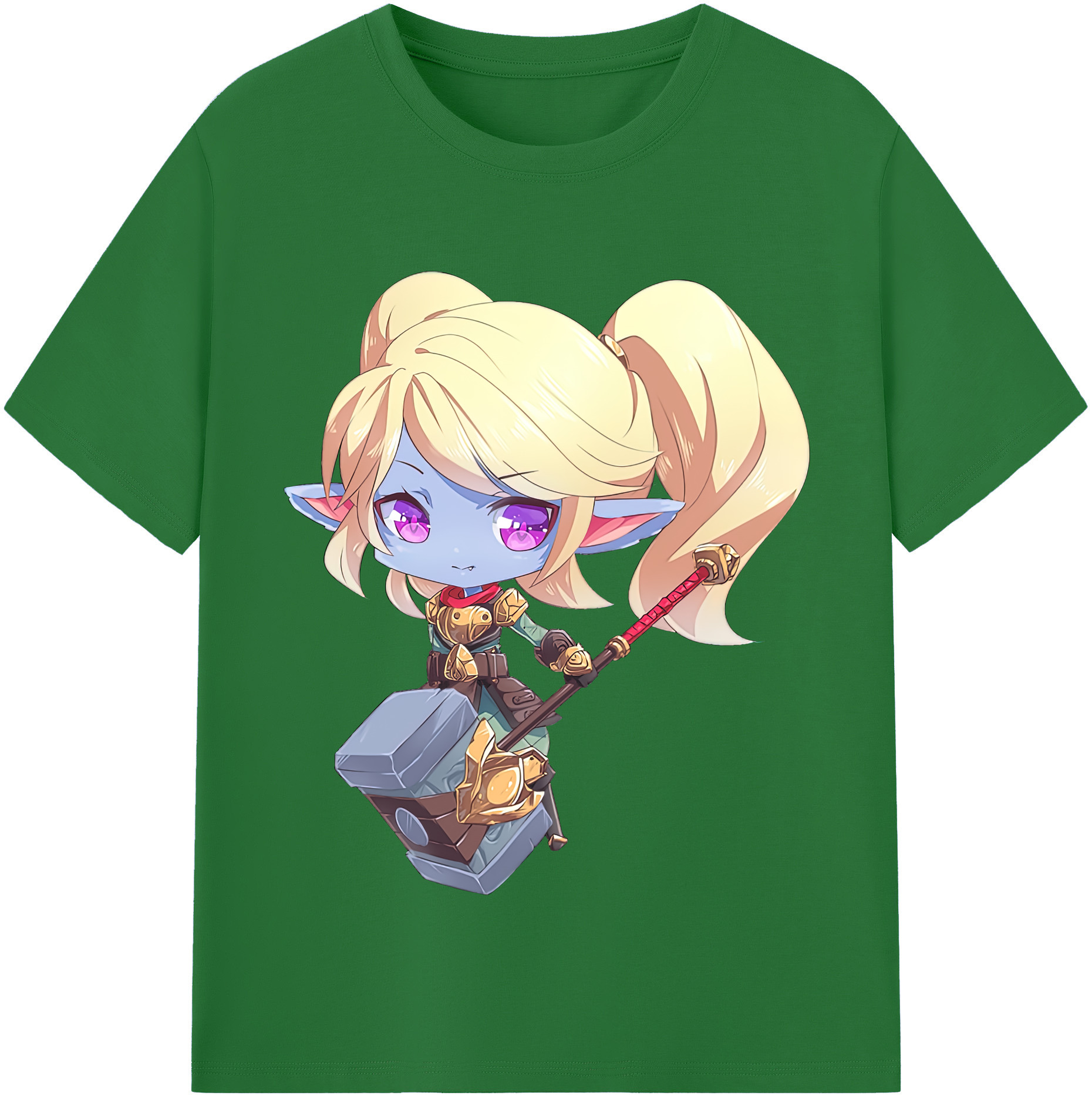 リーグ・オブ・レジェンド League of Legends LOL 綿100％半袖Tシャツ（フロントプリント）