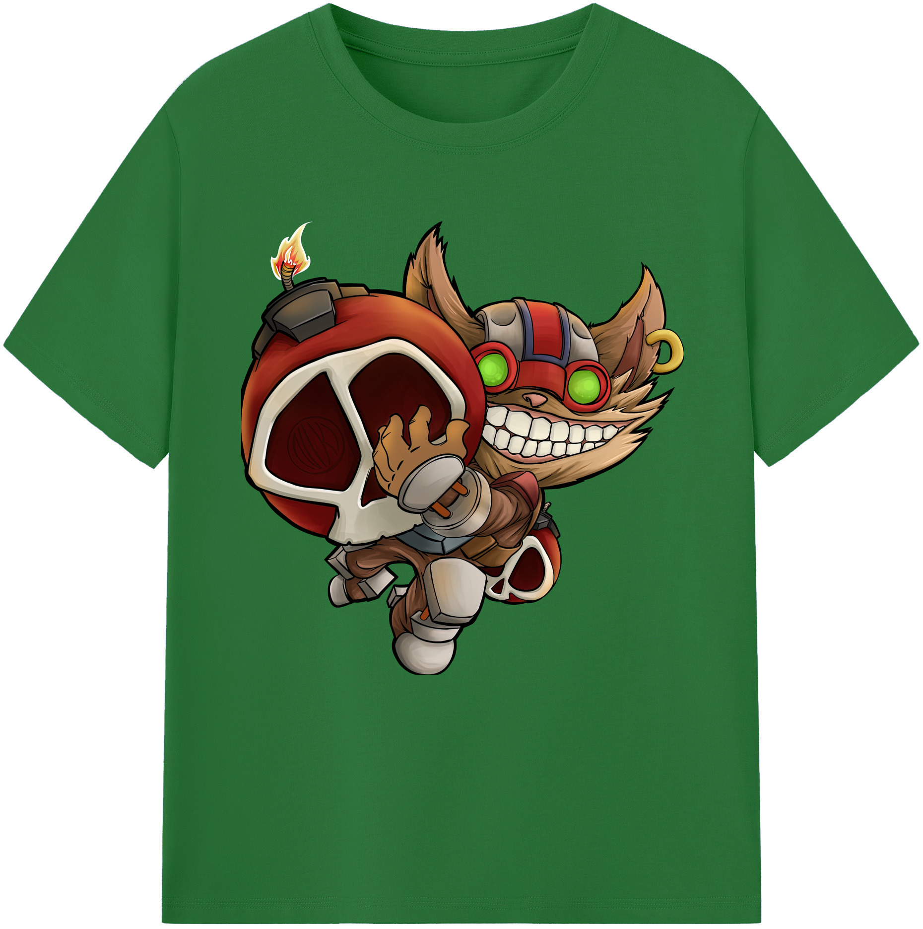 リーグ・オブ・レジェンド League of Legends LOL 綿100％半袖Tシャツ（フロントプリント）