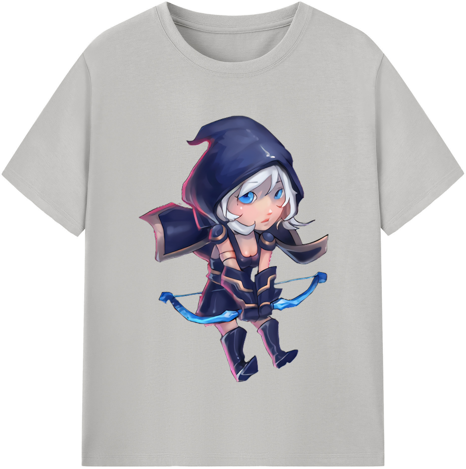 リーグ・オブ・レジェンド League of Legends LOL 綿100％半袖Tシャツ（フロントプリント）