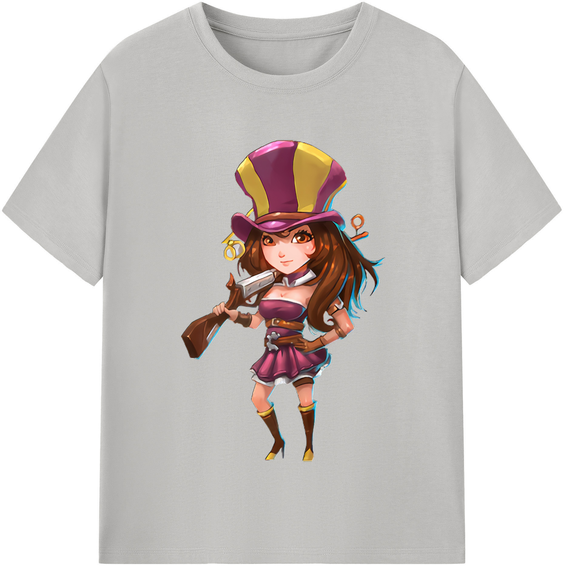 リーグ・オブ・レジェンド League of Legends LOL 綿100％半袖Tシャツ（フロントプリント）