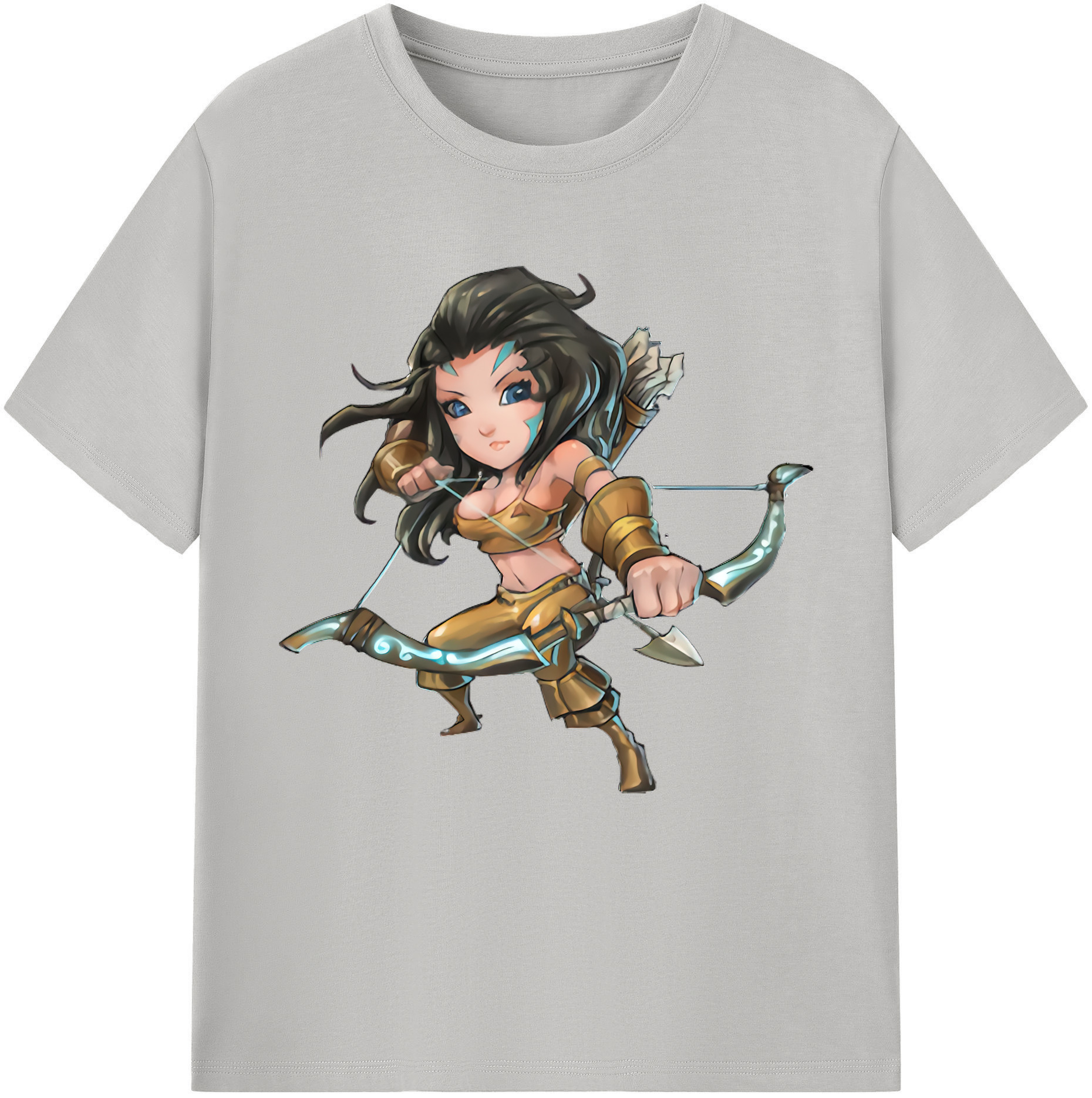 リーグ・オブ・レジェンド League of Legends LOL 綿100％半袖Tシャツ（フロントプリント）