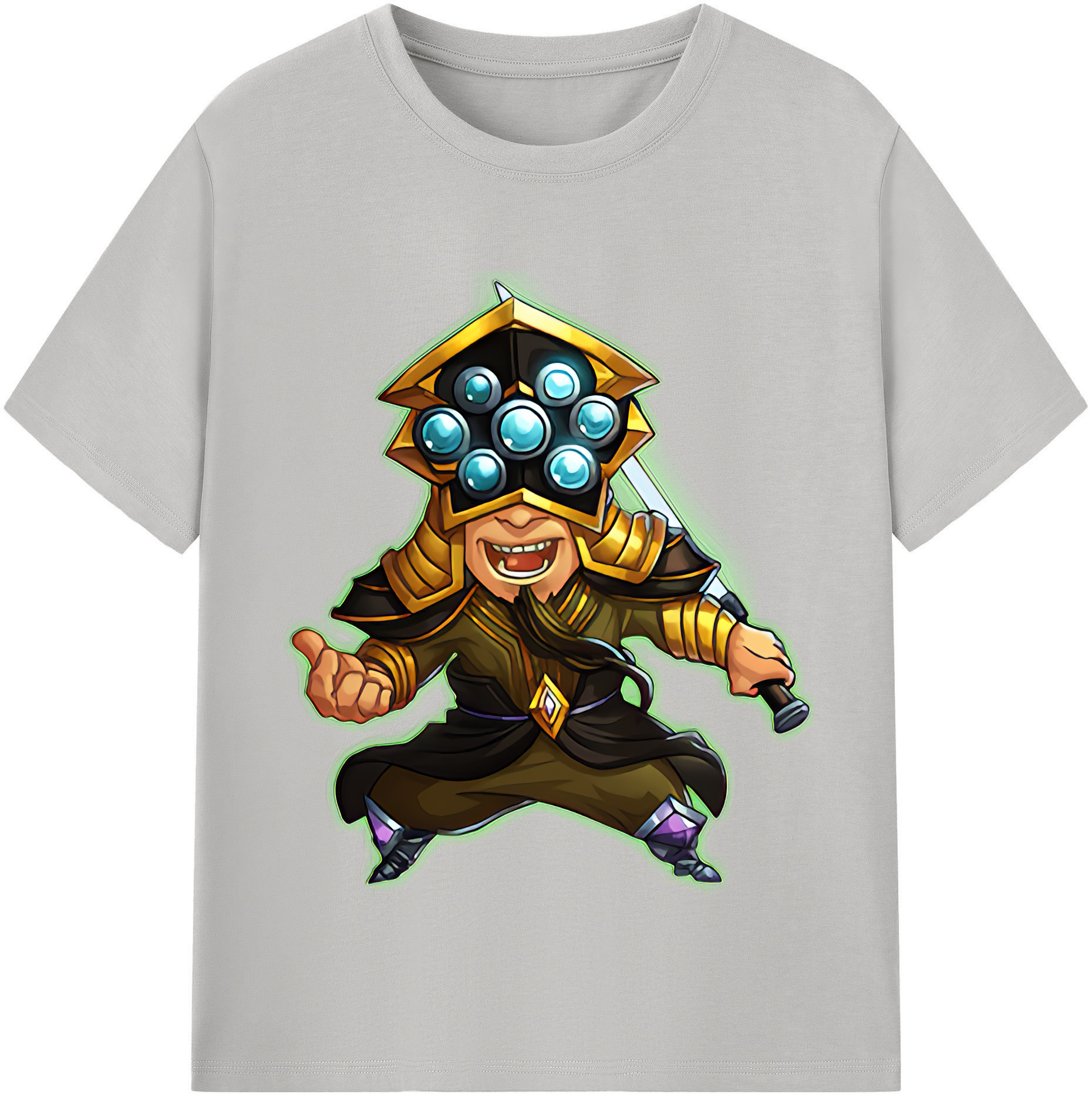リーグ・オブ・レジェンド League of Legends LOL 綿100％半袖Tシャツ（フロントプリント）