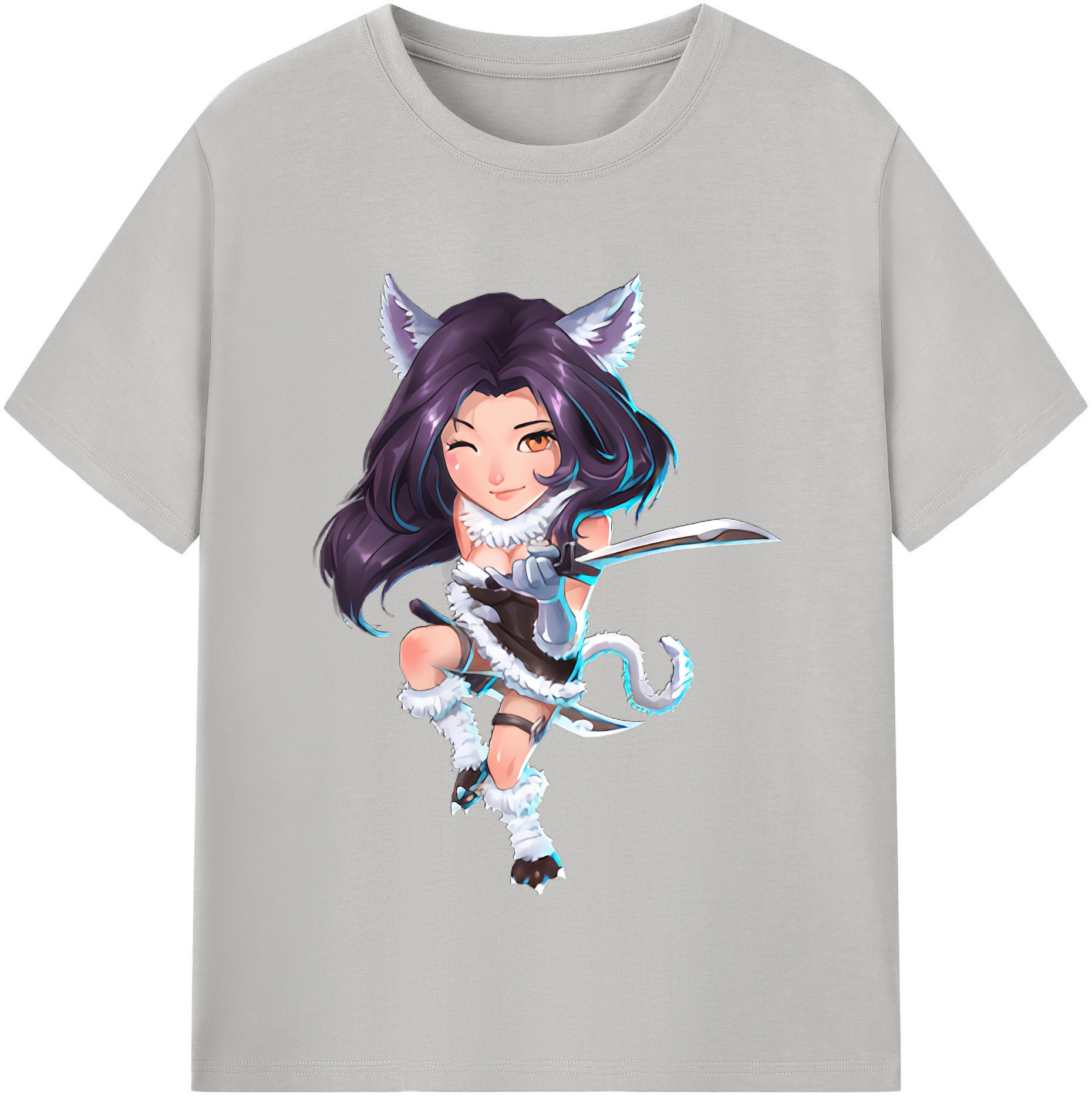 リーグ・オブ・レジェンド League of Legends LOL 綿100％半袖Tシャツ（フロントプリント）