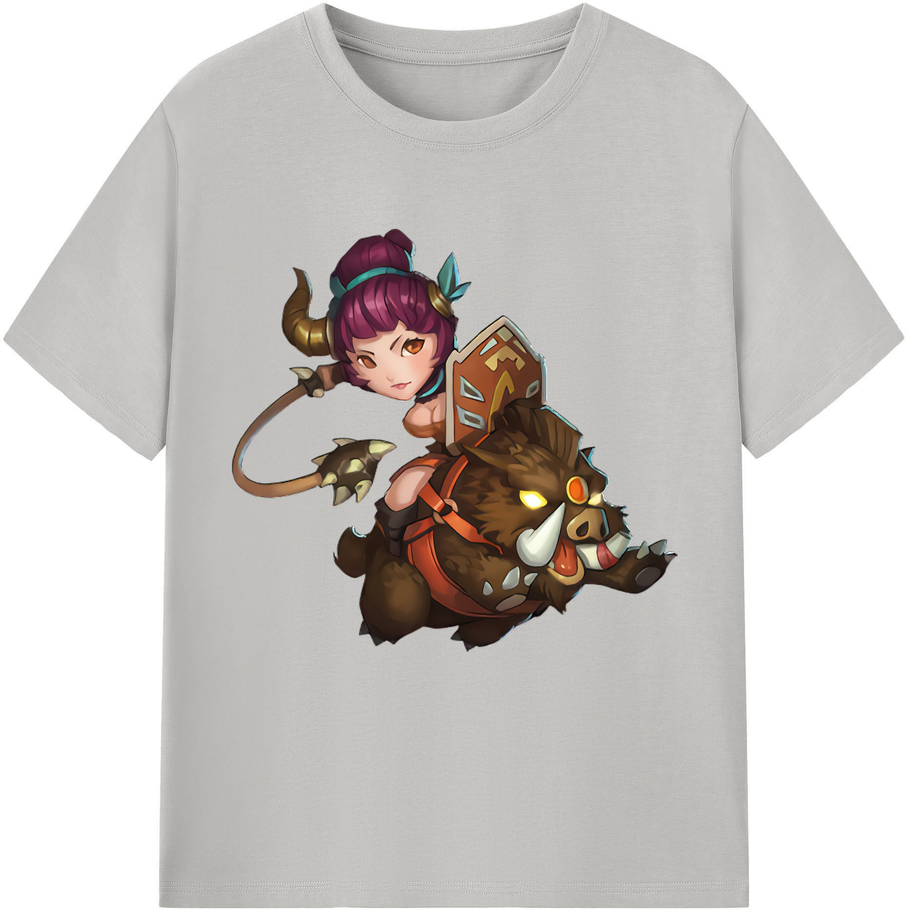 （画像用） リーグ・オブ・レジェンド League of Legends LOL 綿100％半袖Tシャツ（フロントプリント）