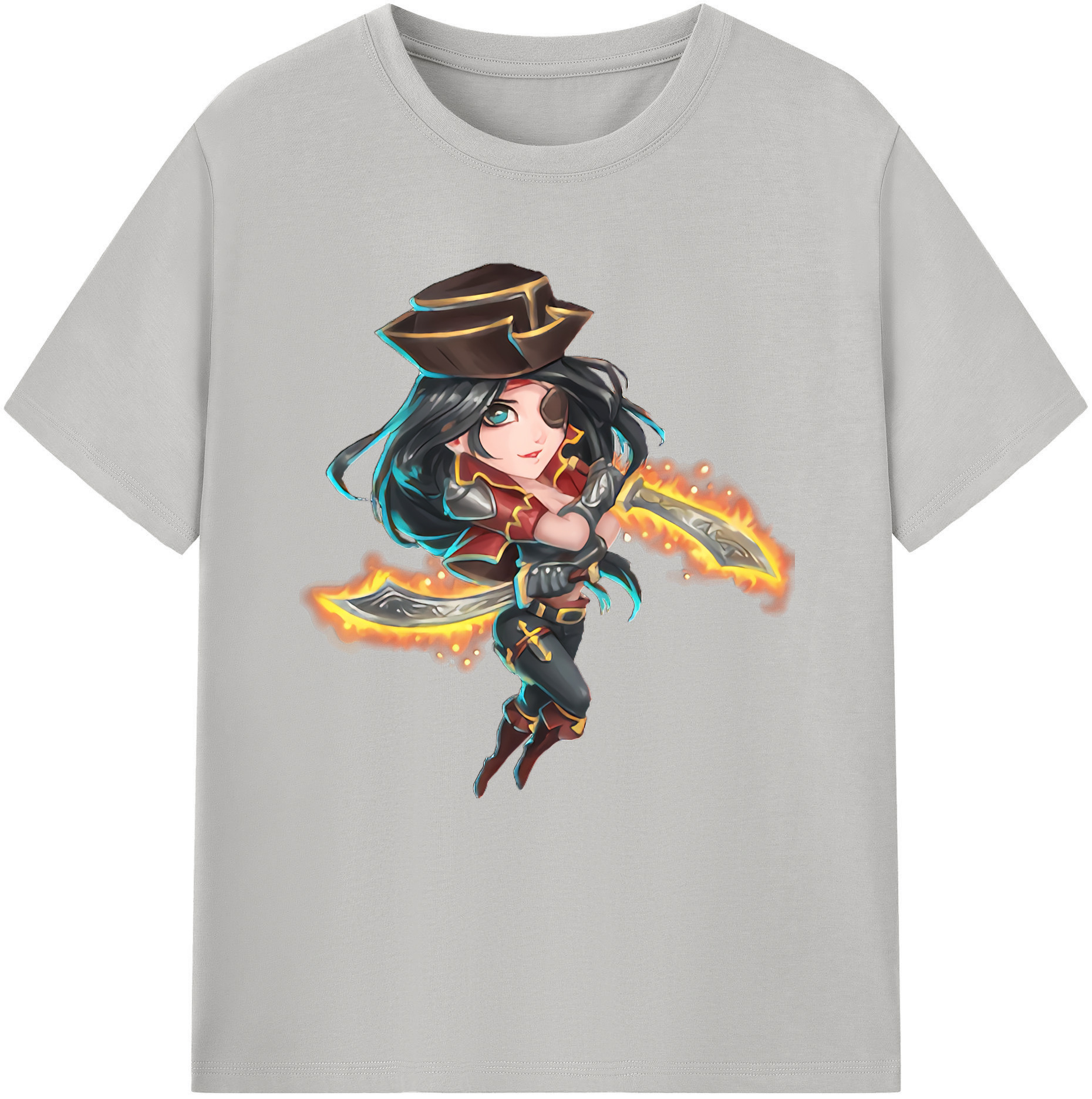 リーグ・オブ・レジェンド League of Legends LOL 綿100％半袖Tシャツ（フロントプリント）